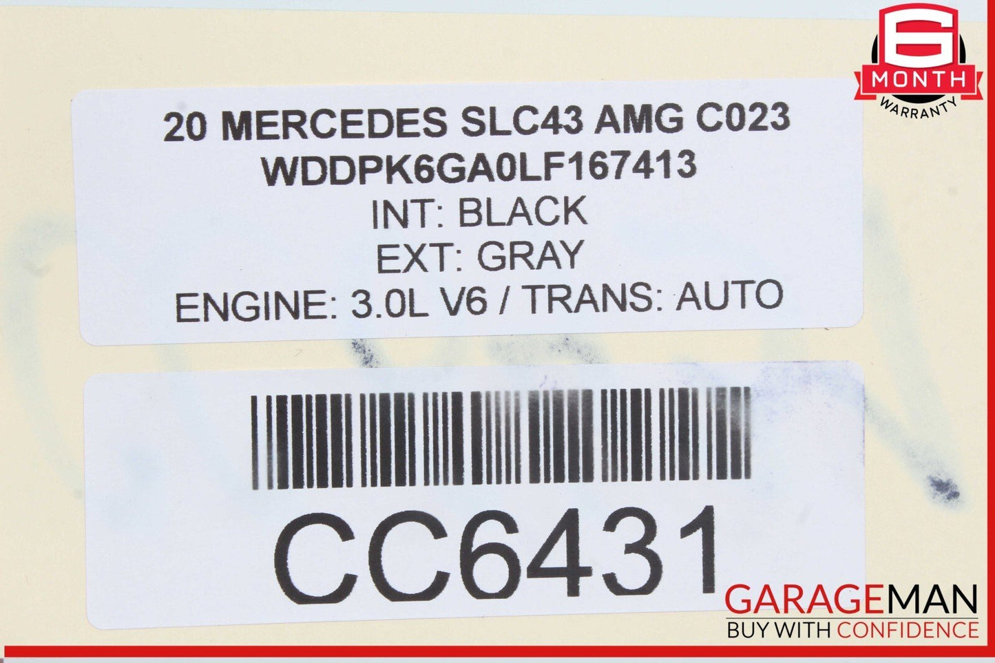 12-20 Mercedes R172 SLC43 AMG SLC300 Rear Back Windshield Glass OEM