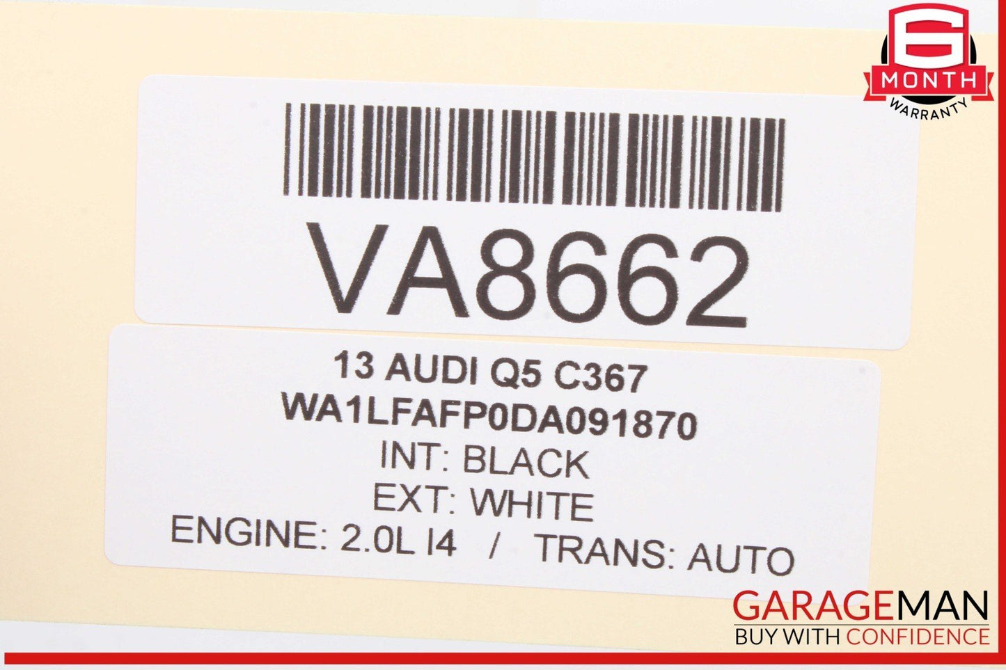 08-18 Audi Q5 S4 A4 A5 Front Left Driver Side Exterior Door Handle White OEM
