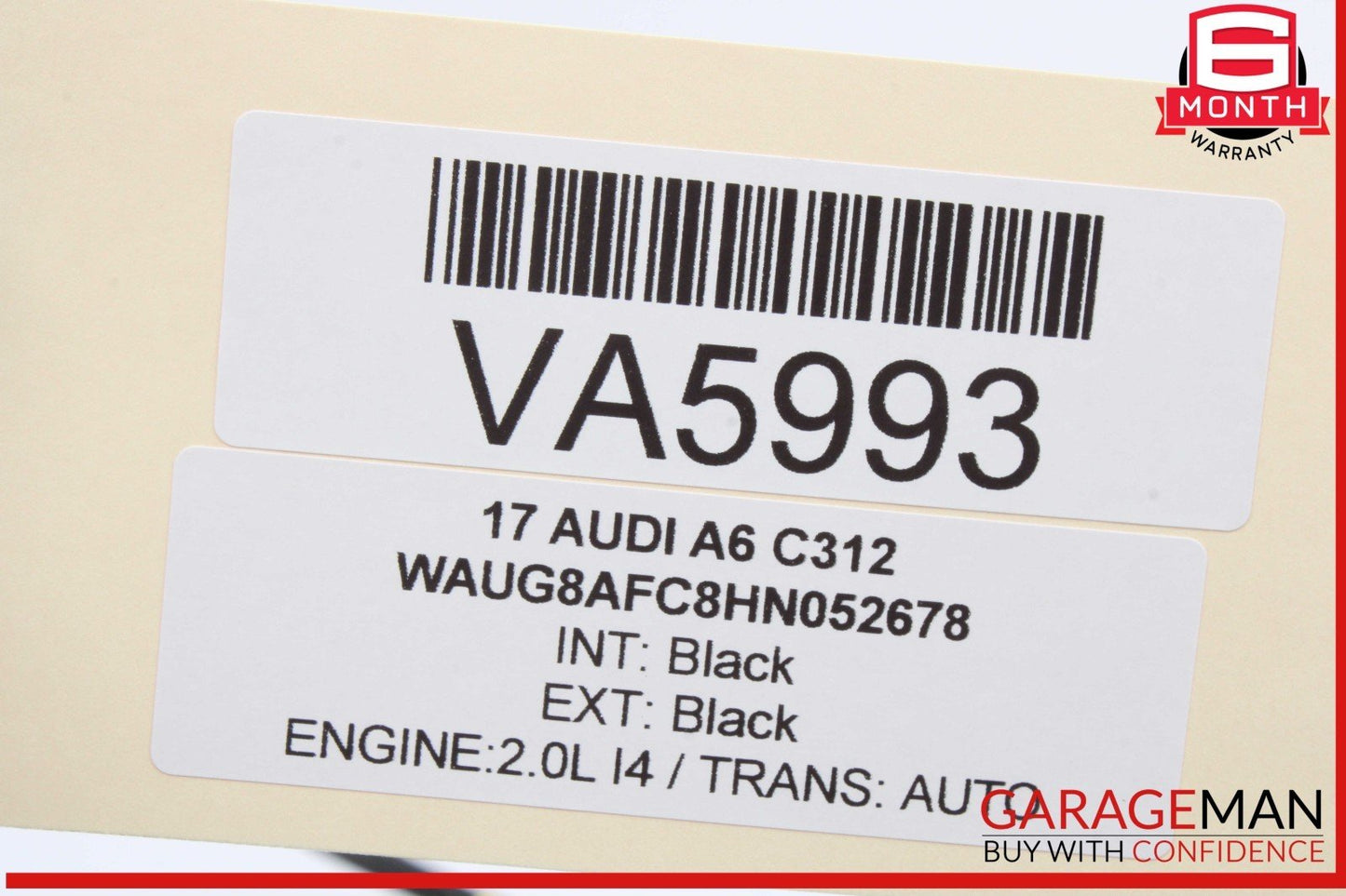 12-18 Audi A6 A7 Rear Left Driver Side Exterior Door Handle Black 4H0837885 OEM