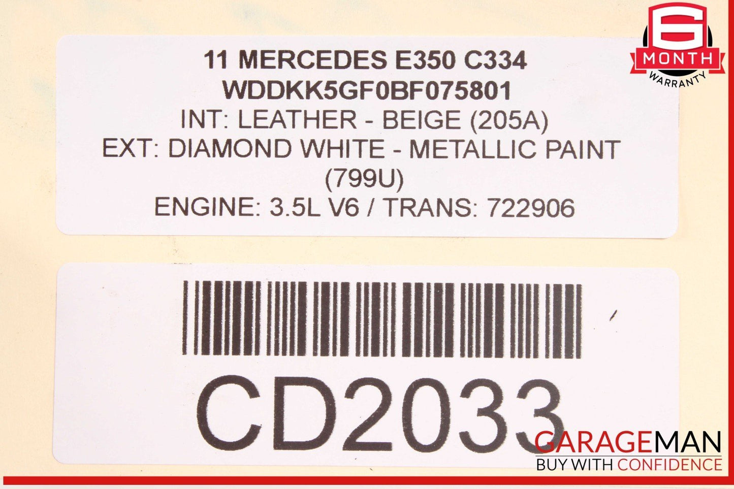08-16 Mercedes W207 E350 C350 RWD Rear Differential Diff Axle Carrier 2.82 OEM