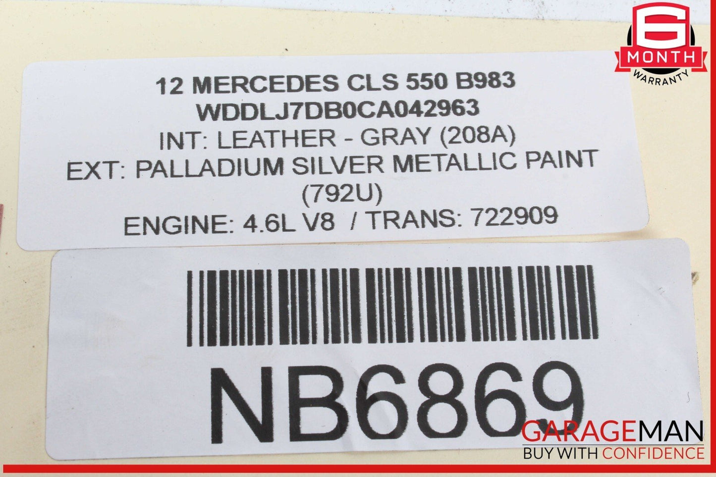 12-18 Mercedes W218 CLS550 Front Left Side Door Window Regulator Motor Assembly