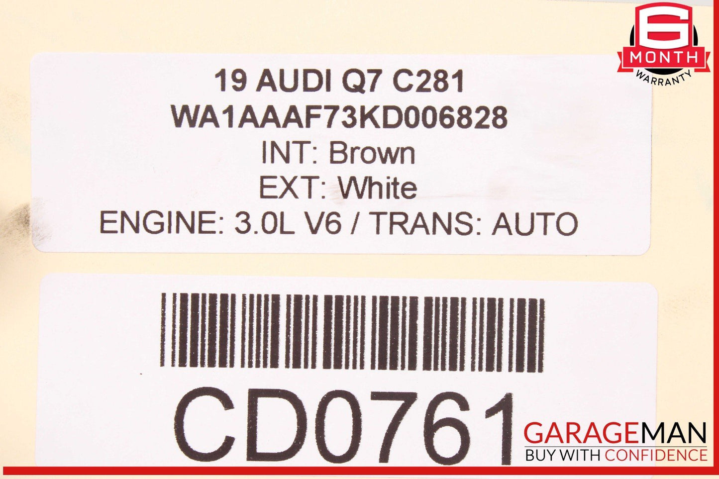 17-24 Audi Q7 Rear Differential Carrier Assembly OEM