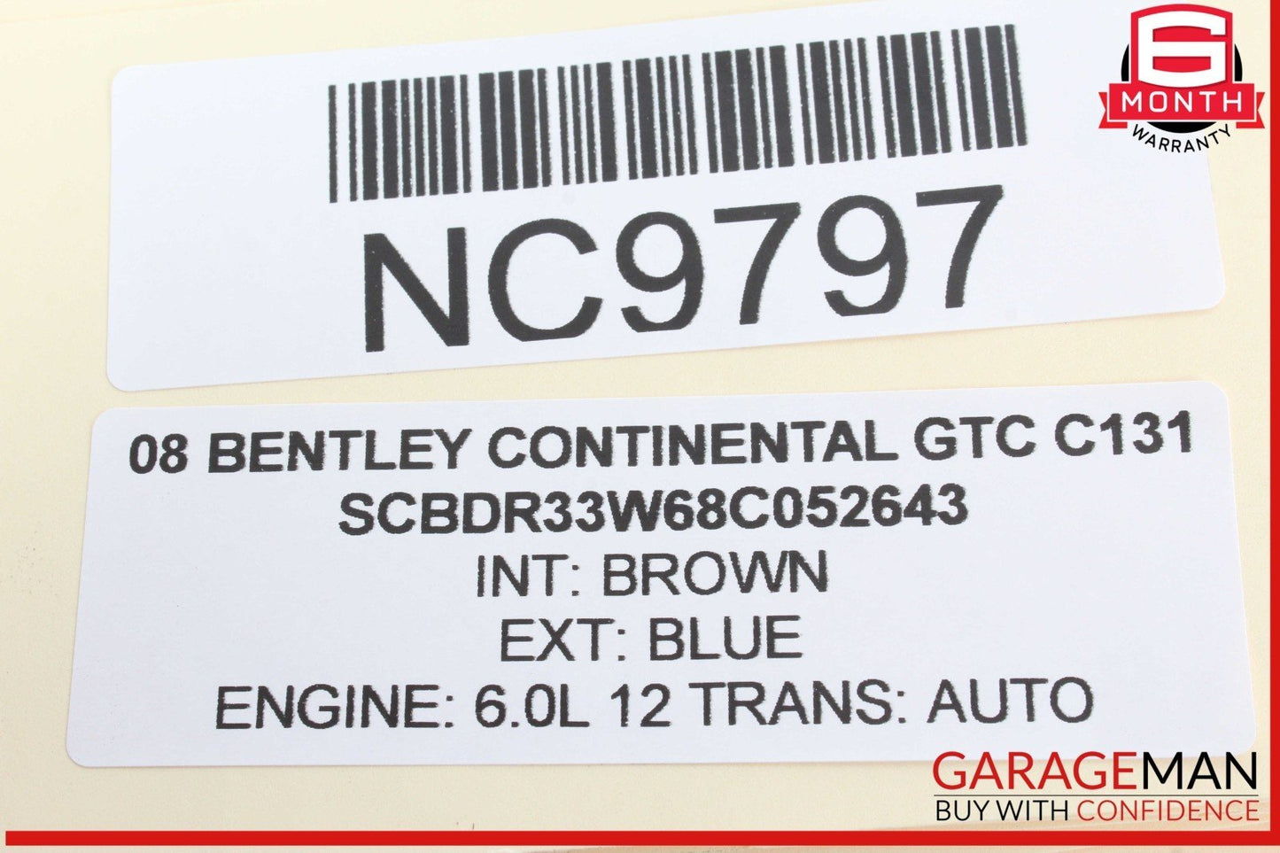03-12 Bentley Continental GTC Dash Speedometer Trim Bezel w/ AC A/C Air Vent OEM