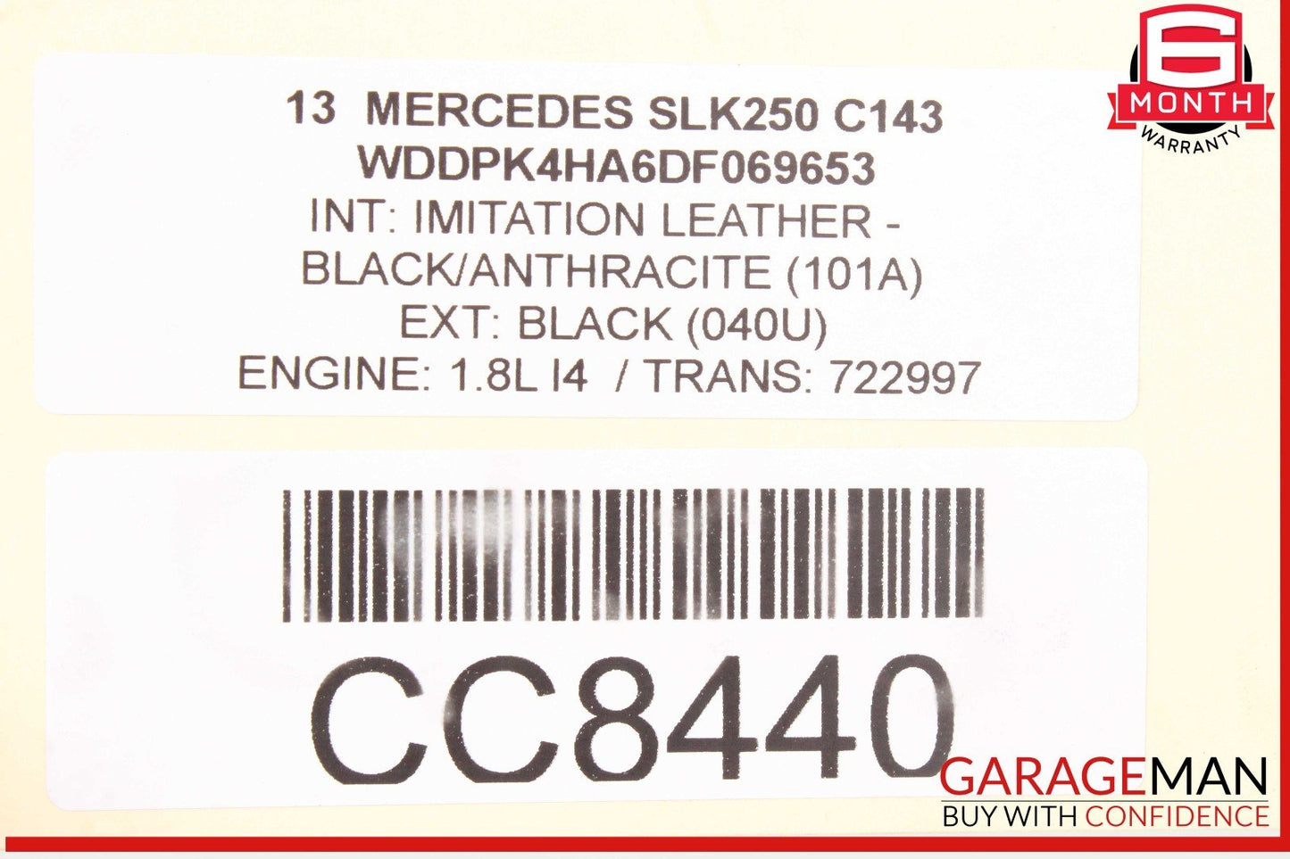 12-17 Mercedes R172 SLK250 SLK350 Fuel Gas Tank Reservoir Assembly OEM