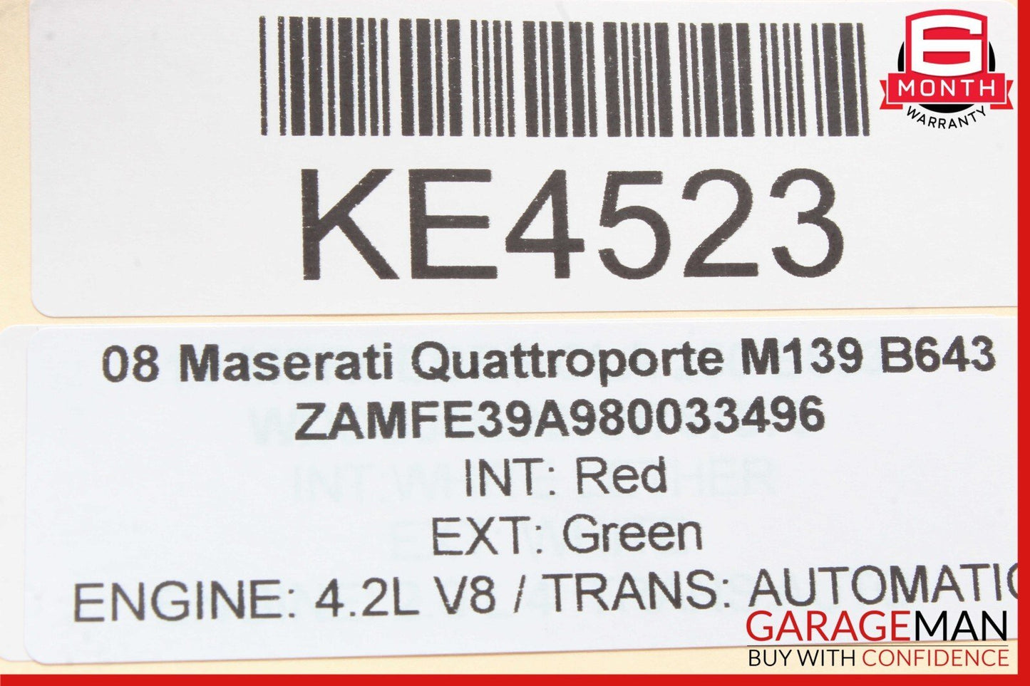 03-10 Maserati Quattroporte GranTurismo Front Left Side Upper Control Arm OEM