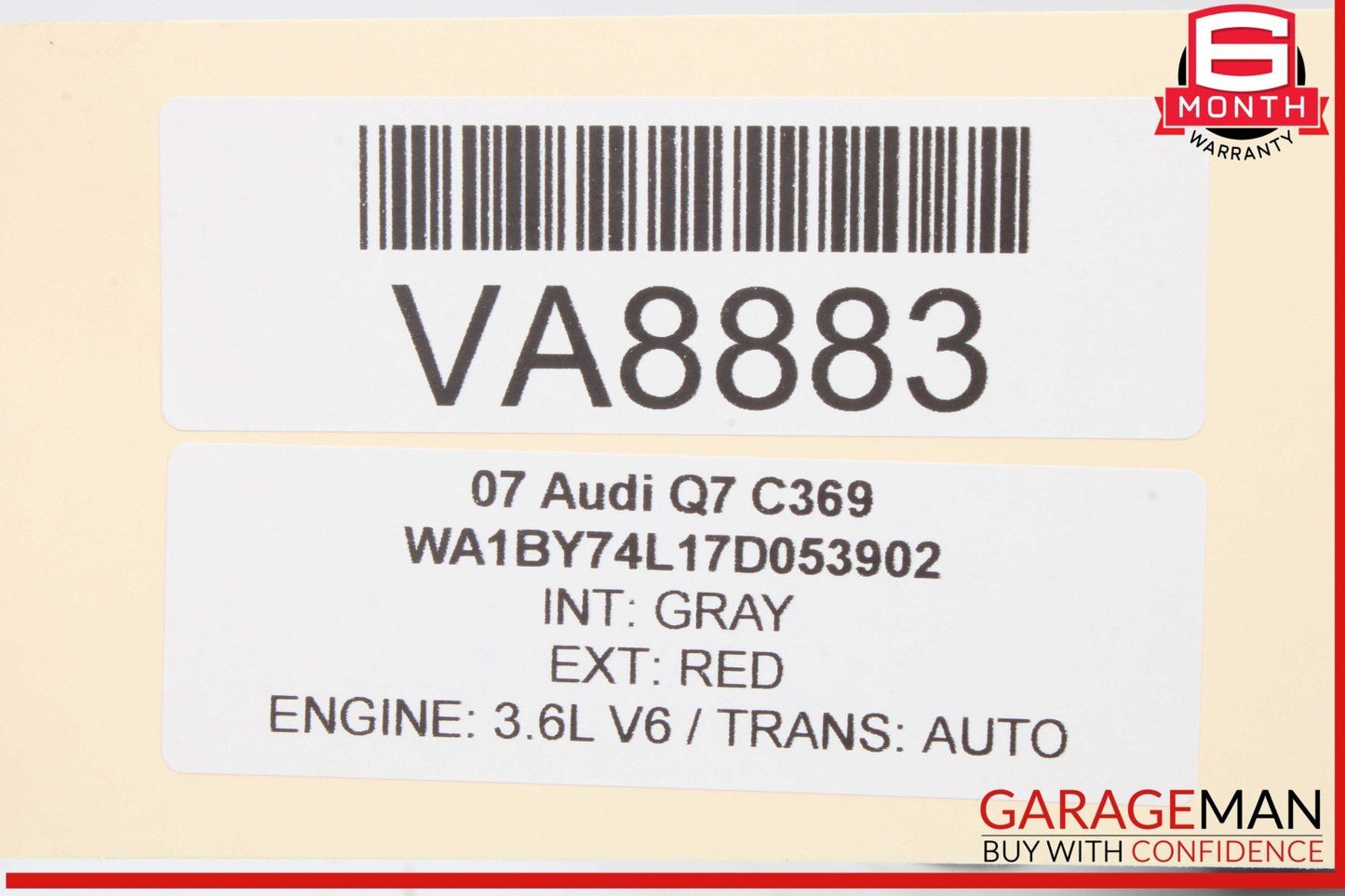 07-15 Audi Q7 Front Windshield Window Wiper Motor w/ Linkage 4L1955119A OEM