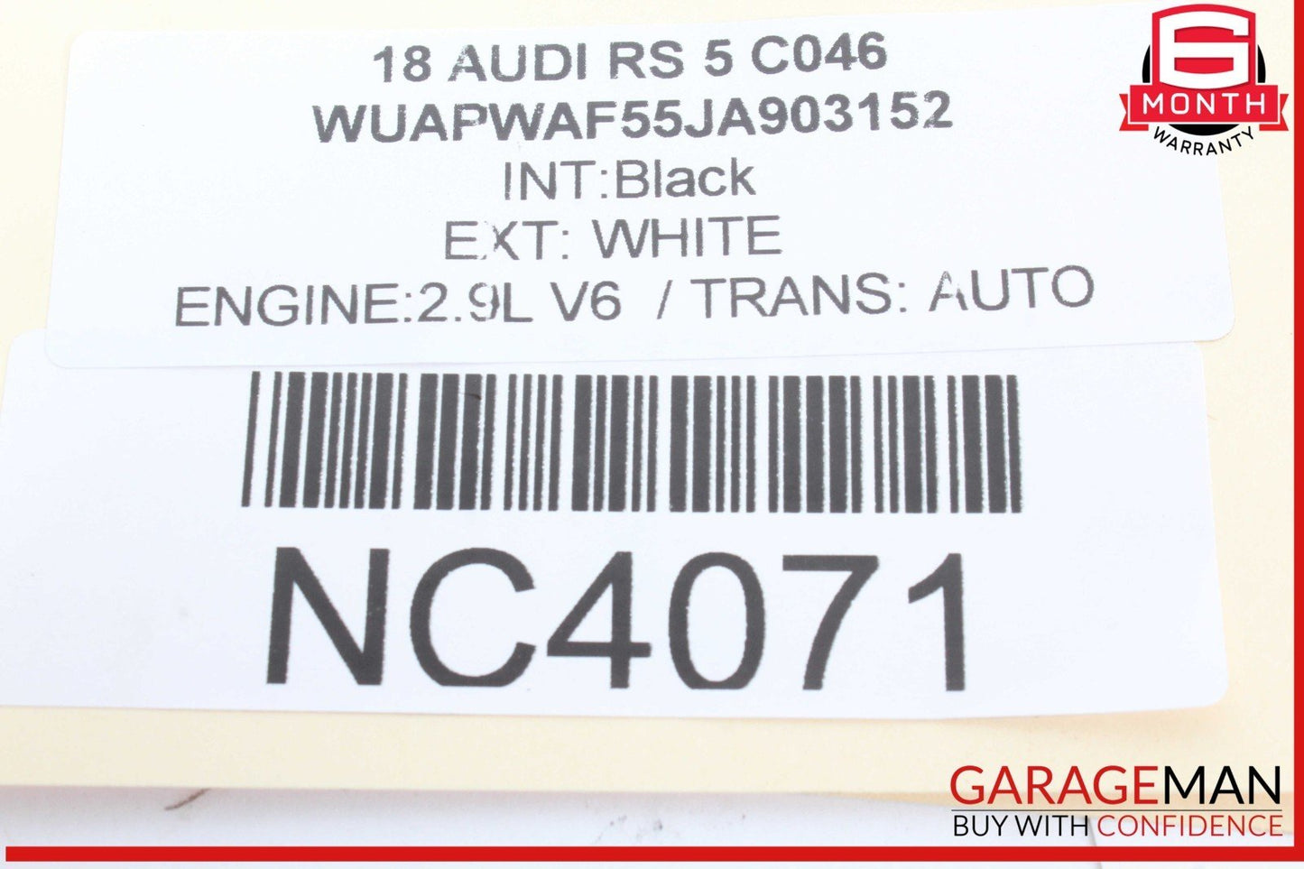 18-23 Audi RS5 S5 Engine Cooling Auxiliary Radiator 8W0121212G OEM