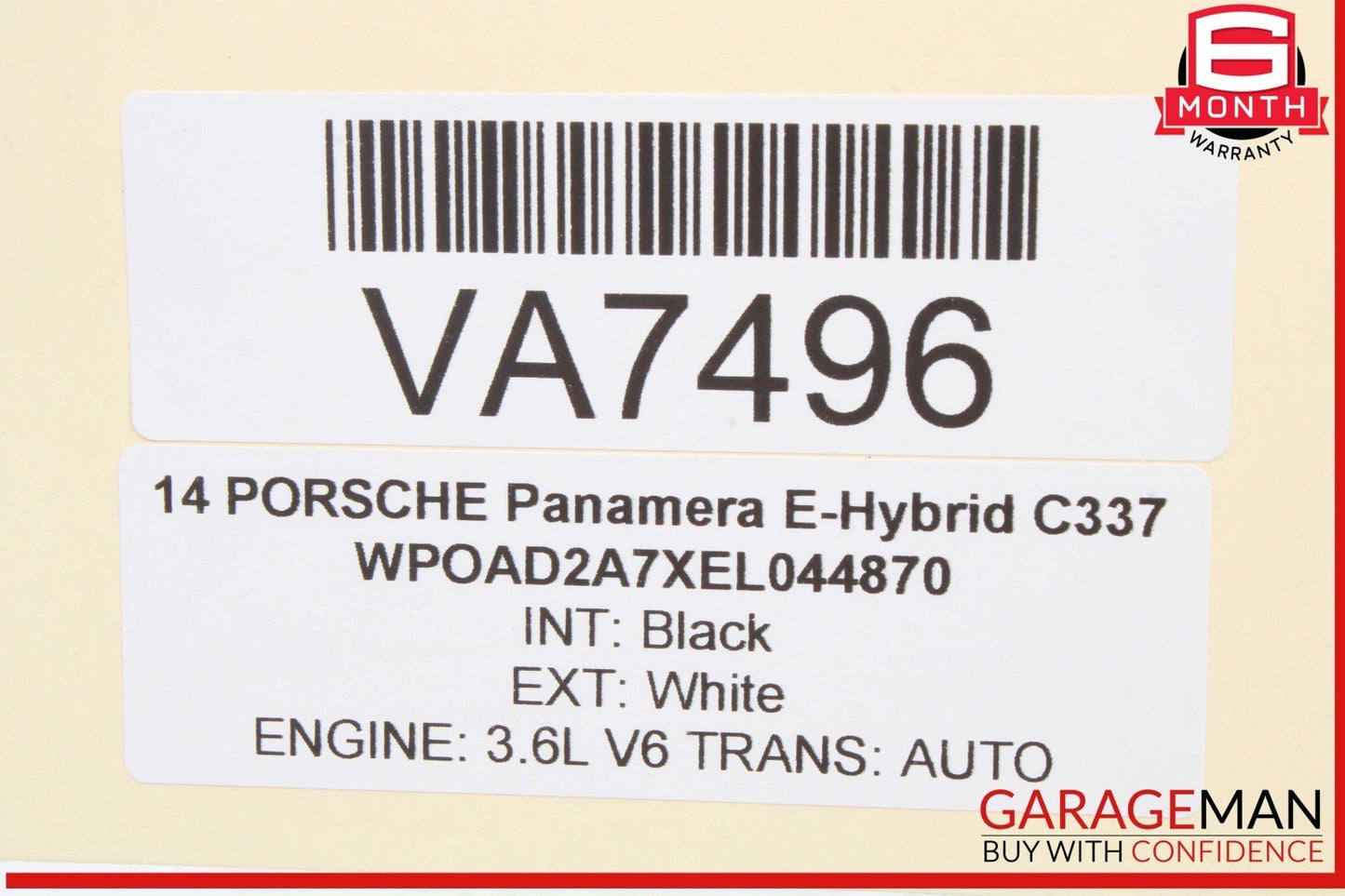 10-16 Porsche Panamera 970 E-Hybrid Rear Left or Right Side Upper Outer Arm OEM