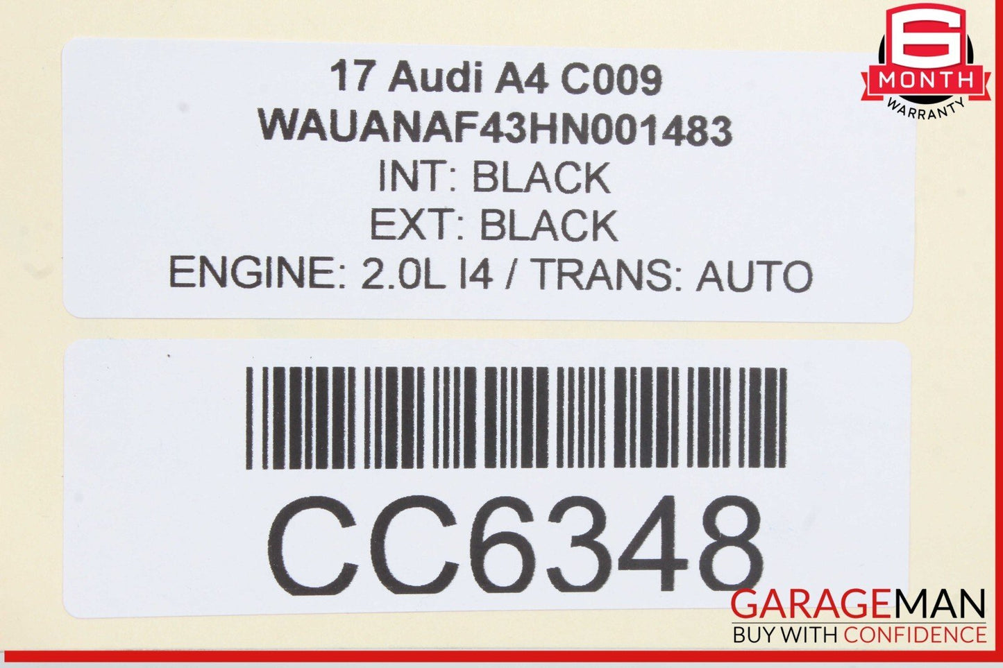 17-24 Audi A4 Front Dash Dashboard Instrument Panel Cover Trim Black OEM