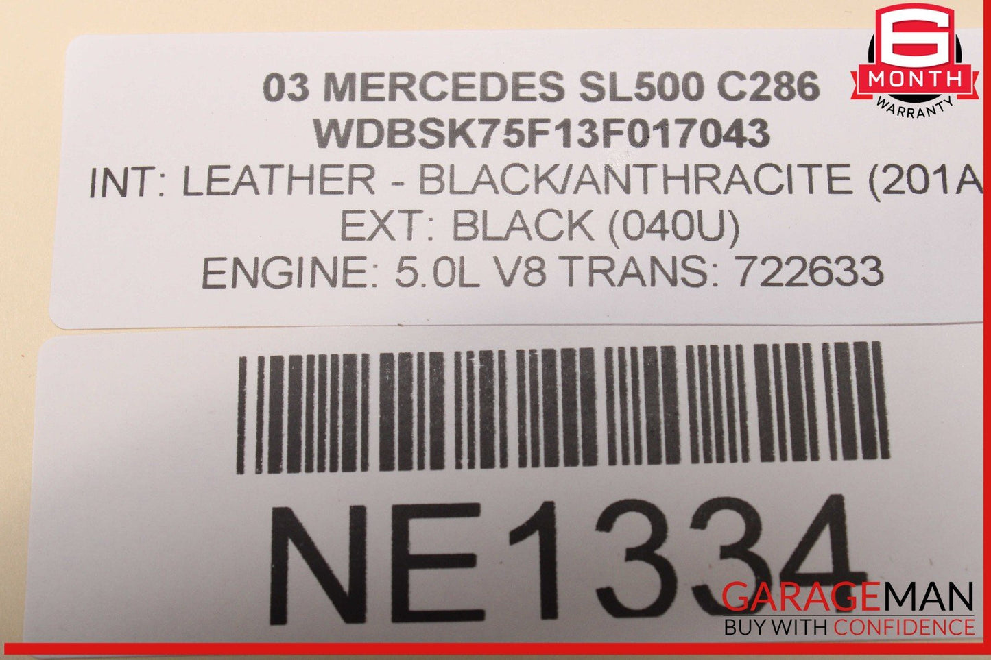 03-06 Mercedes R230 SL500 Cooling Radiator A/C Condensor Oil Cooler OEM