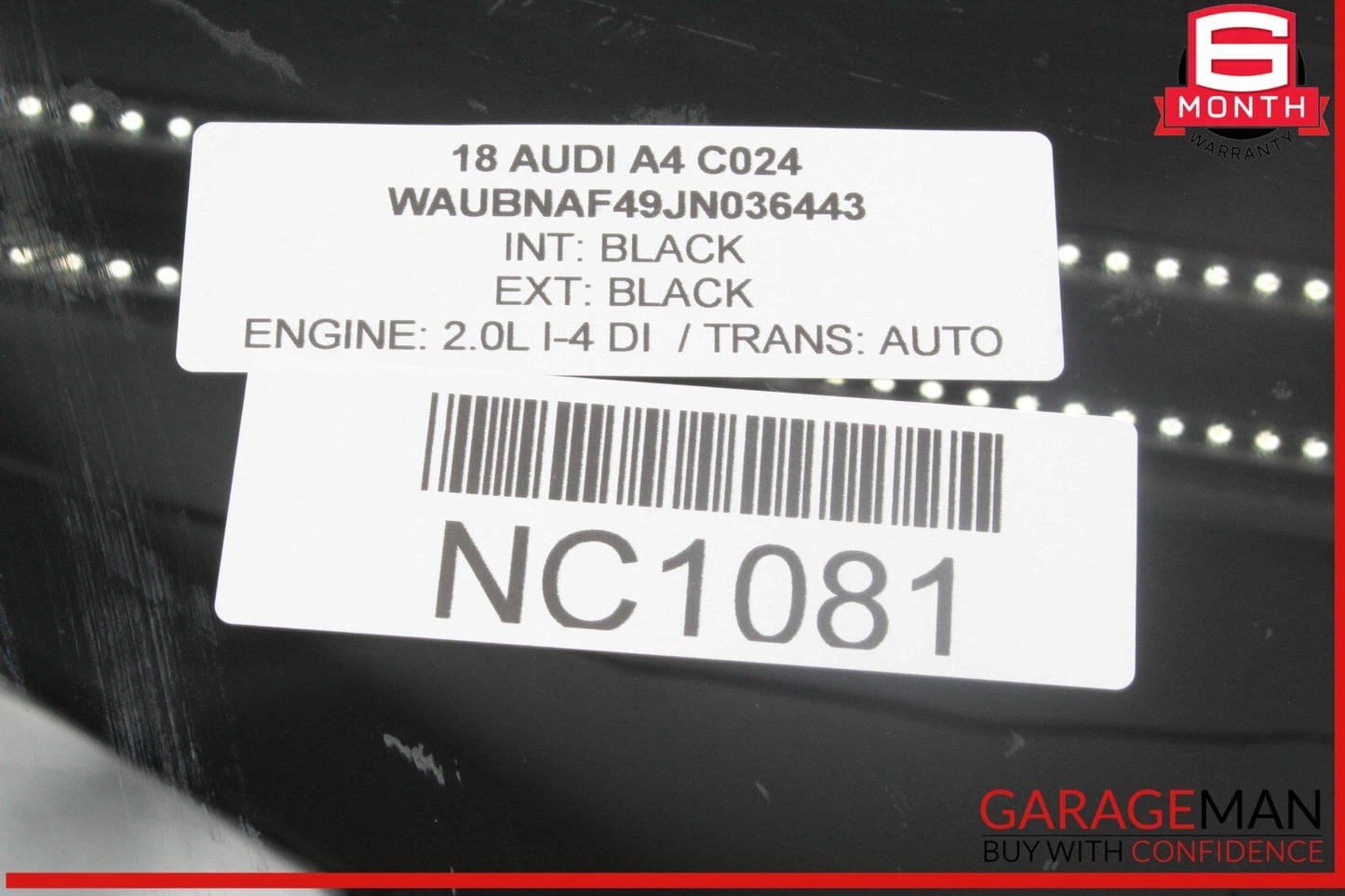17-24 Audi A4 Front Right Passenger Side Door Window Glass 8W0845202 OEM
