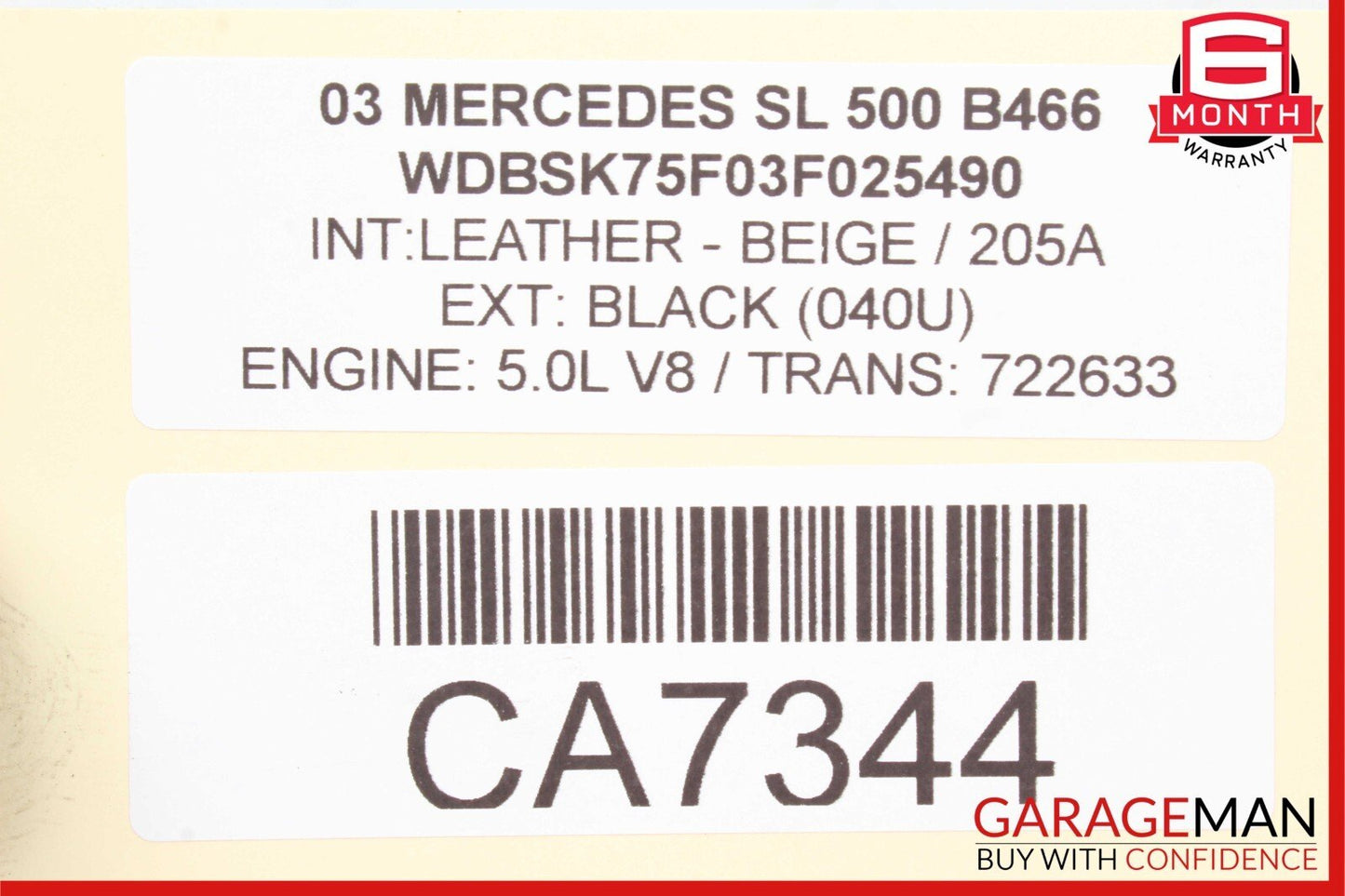 03-06 Mercedes R230 SL500 SL65 Front Left Side RWD Spindle Knuckle Hub Bearing