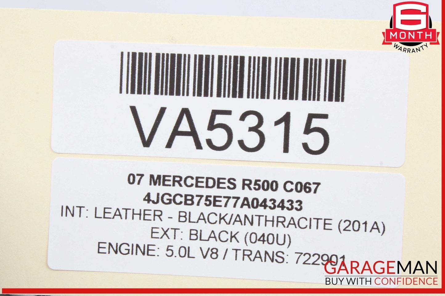 06-10 Mercedes W251 R500 R350 Front Left Side Headlight Head Lamp Halogen OEM