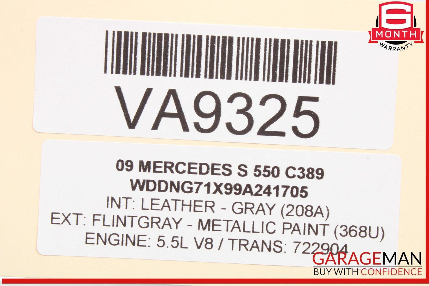 07-09 Mercedes W221 S550 S63 AMG Right Headlight Lamp Bi-Xenon 2218206061 OEM
