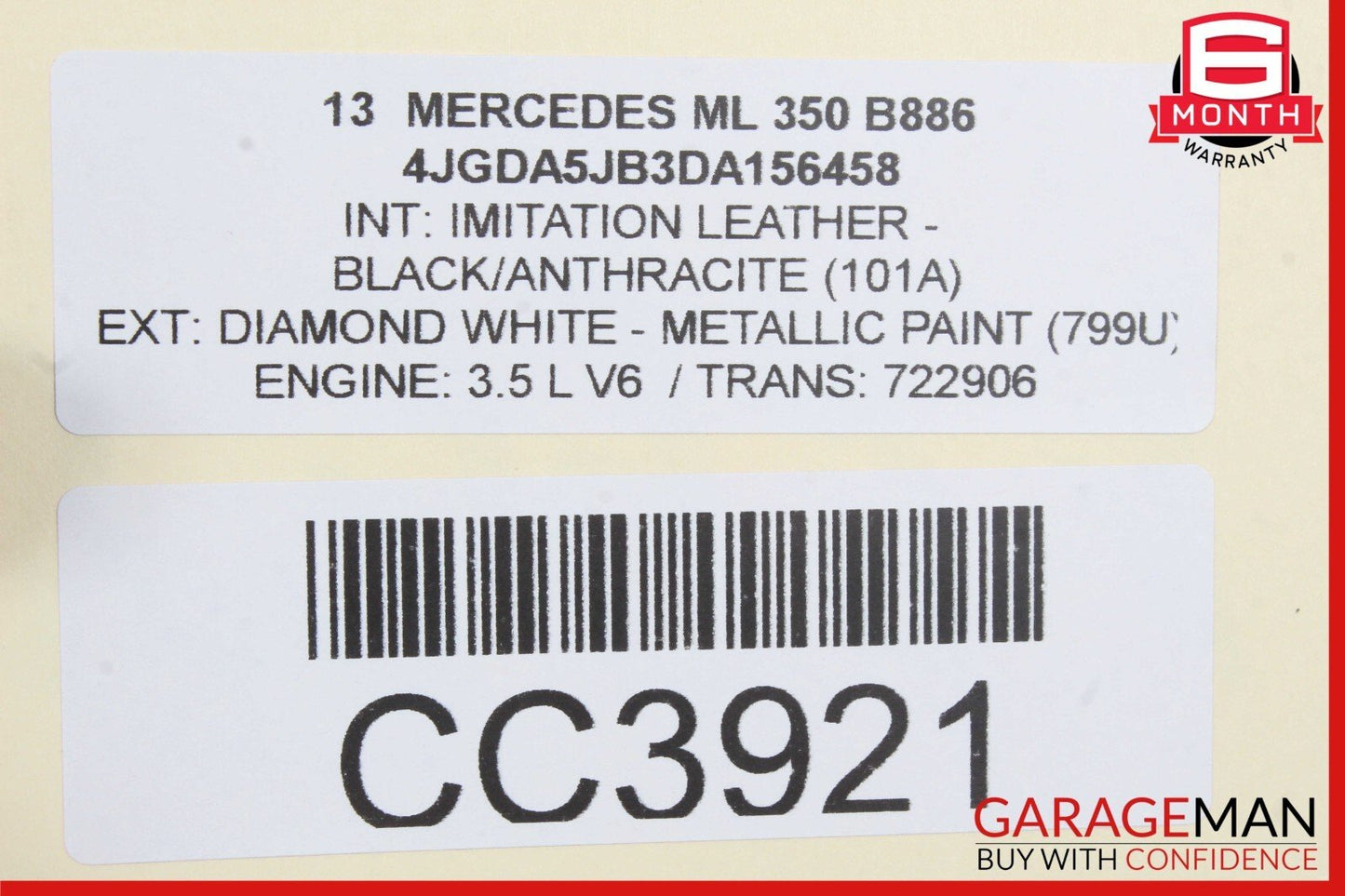 12-19 Mercedes W166 ML350 GL550 GLS550 Sunroof Sun Roof Frame 1667801429 OEM
