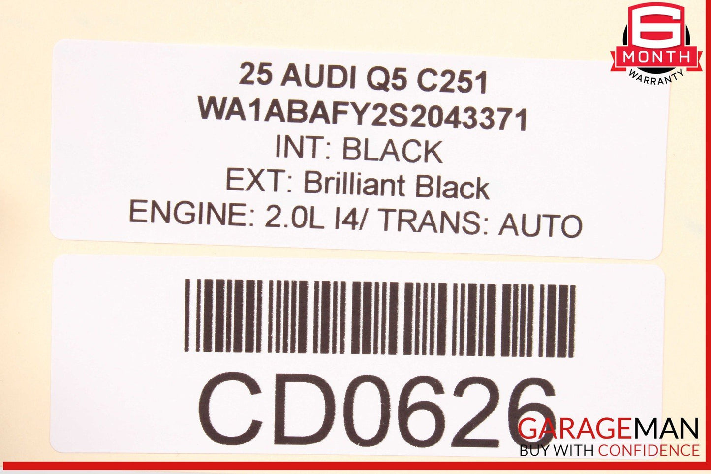 18-25 Audi Q5 Rear Right Passenger Side Interior Door Panel OEM
