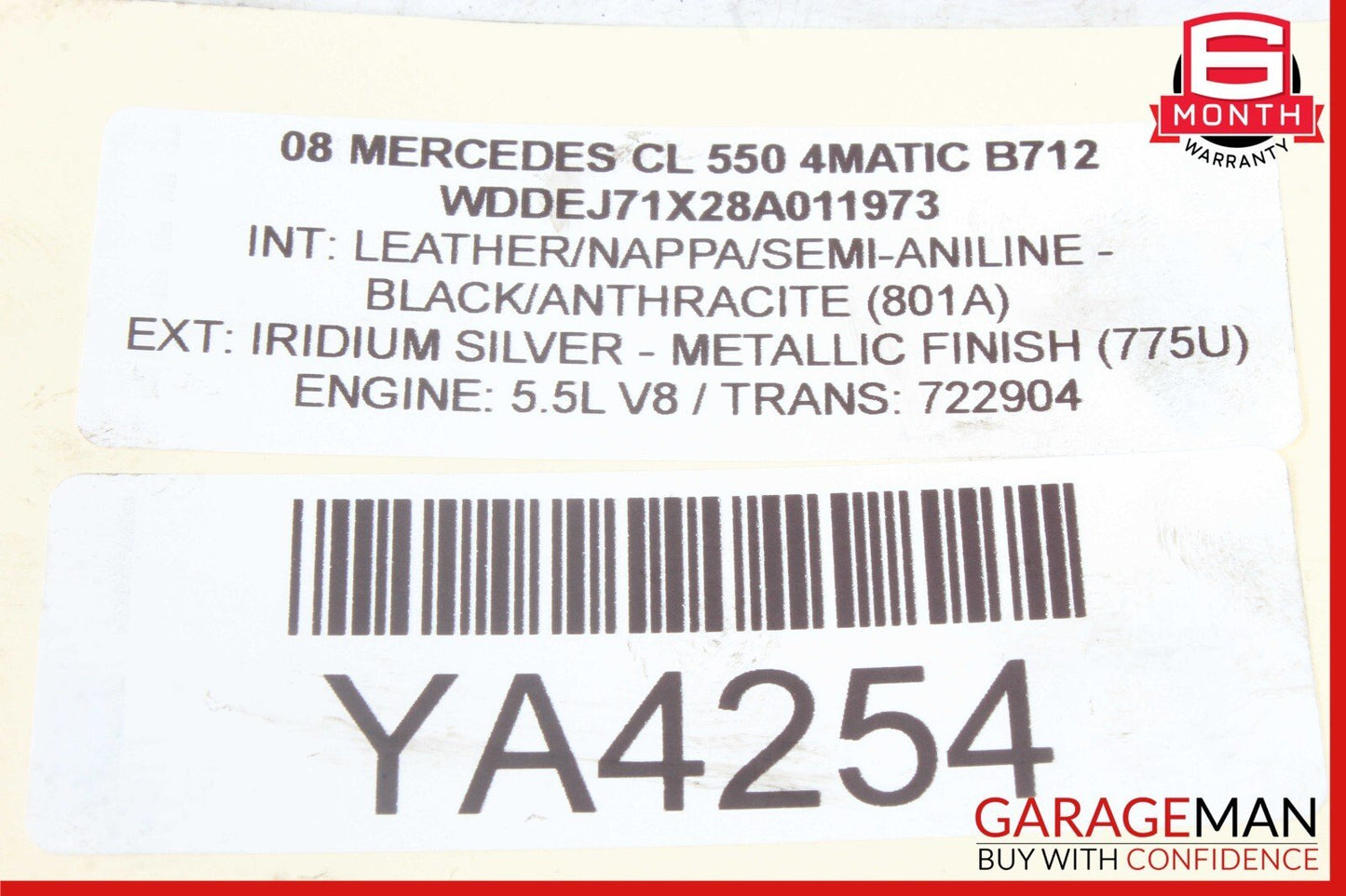 07-13 Mercedes S350 S550 CL550 Rear Left & Right Brake Caliper Calipers Set