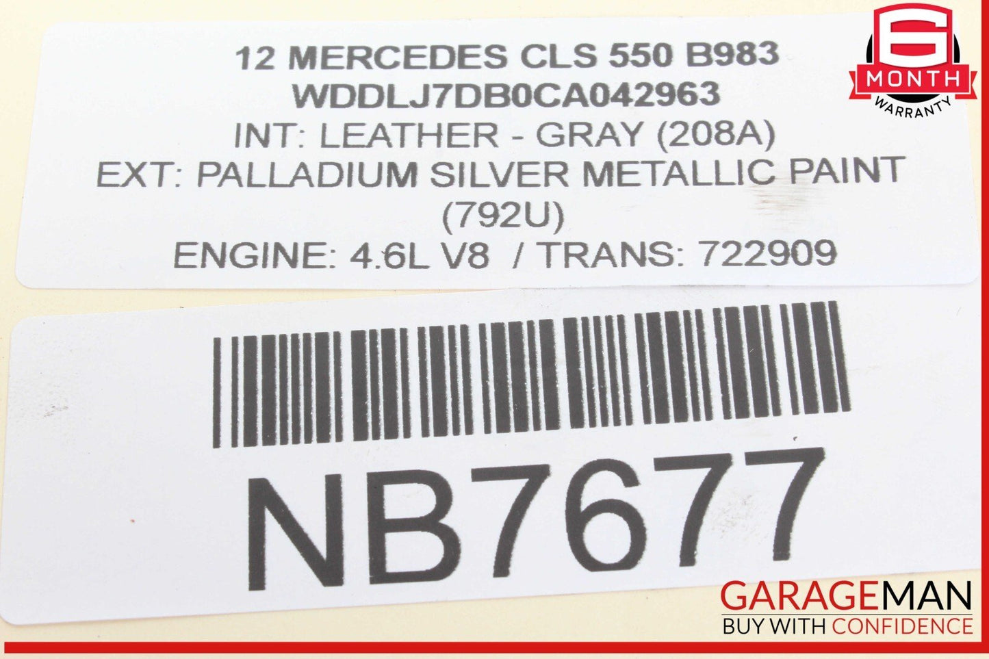 11-20 Mercedes W218 CL550 S550 Left Side Air Intake Hose Duct Pipe OEM