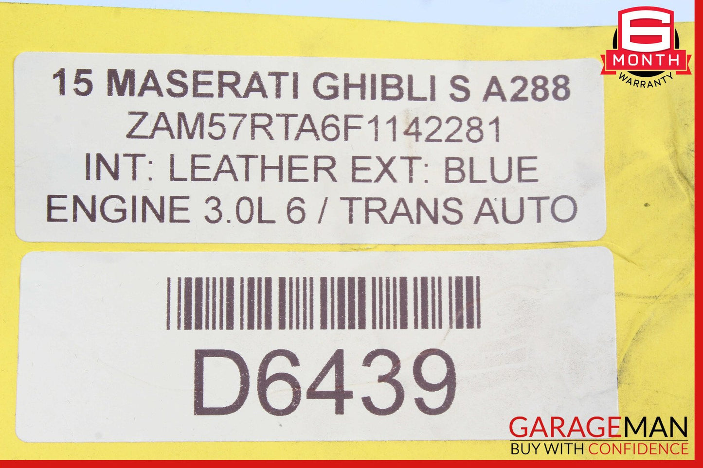 14-17 Maserati Ghibli Dash Dashboard Glove Box Storage Tray Compartment Assembly