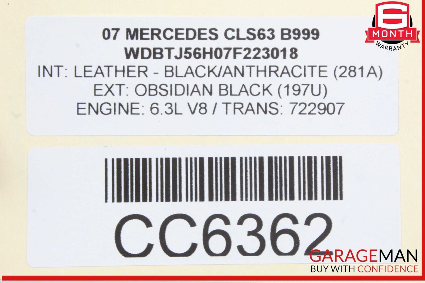 07-11 Mercedes W219 CLS63 E63 AMG Engine Motor Radiator Oil Cooler Assembly OEM