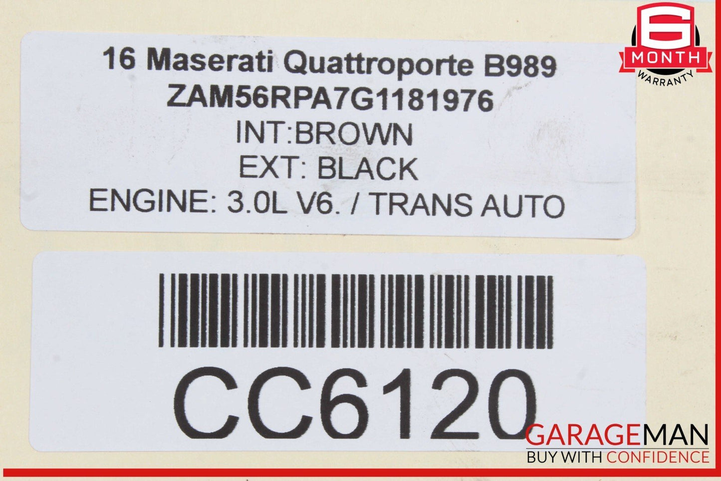 14-17 Maserati Quattroporte SQ4 M156 Front Engine Motor Subframe Sub Frame OEM