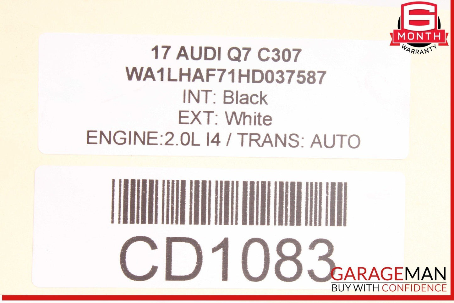 17-24 Audi Q7 Coil Suspension Front Stabilizer Bar Swaybar 4M0411305A OEM