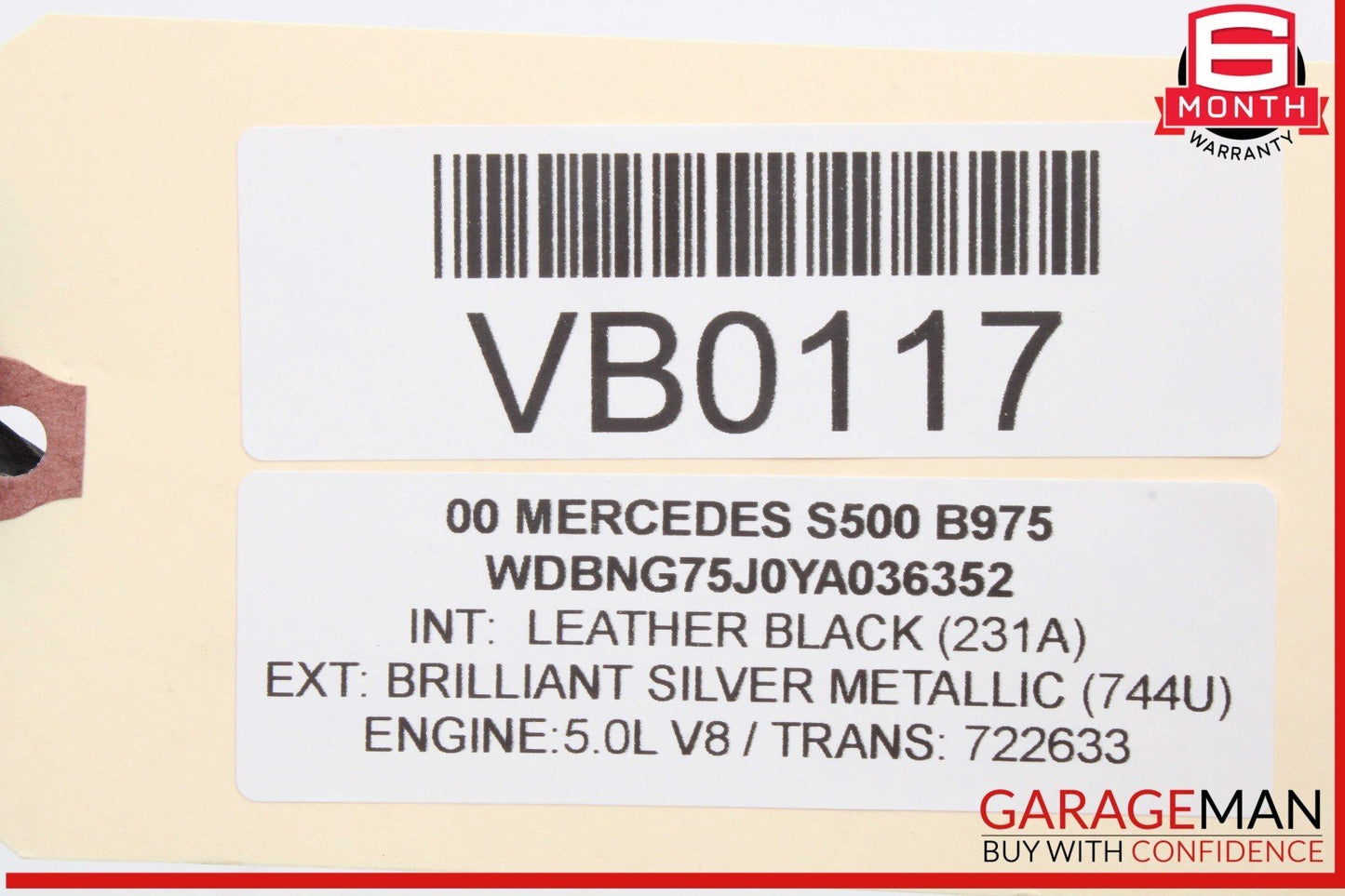 00-06 Mercedes W220 S500 5.0L Engine Wire Wiring Harness 2205460037 OEM