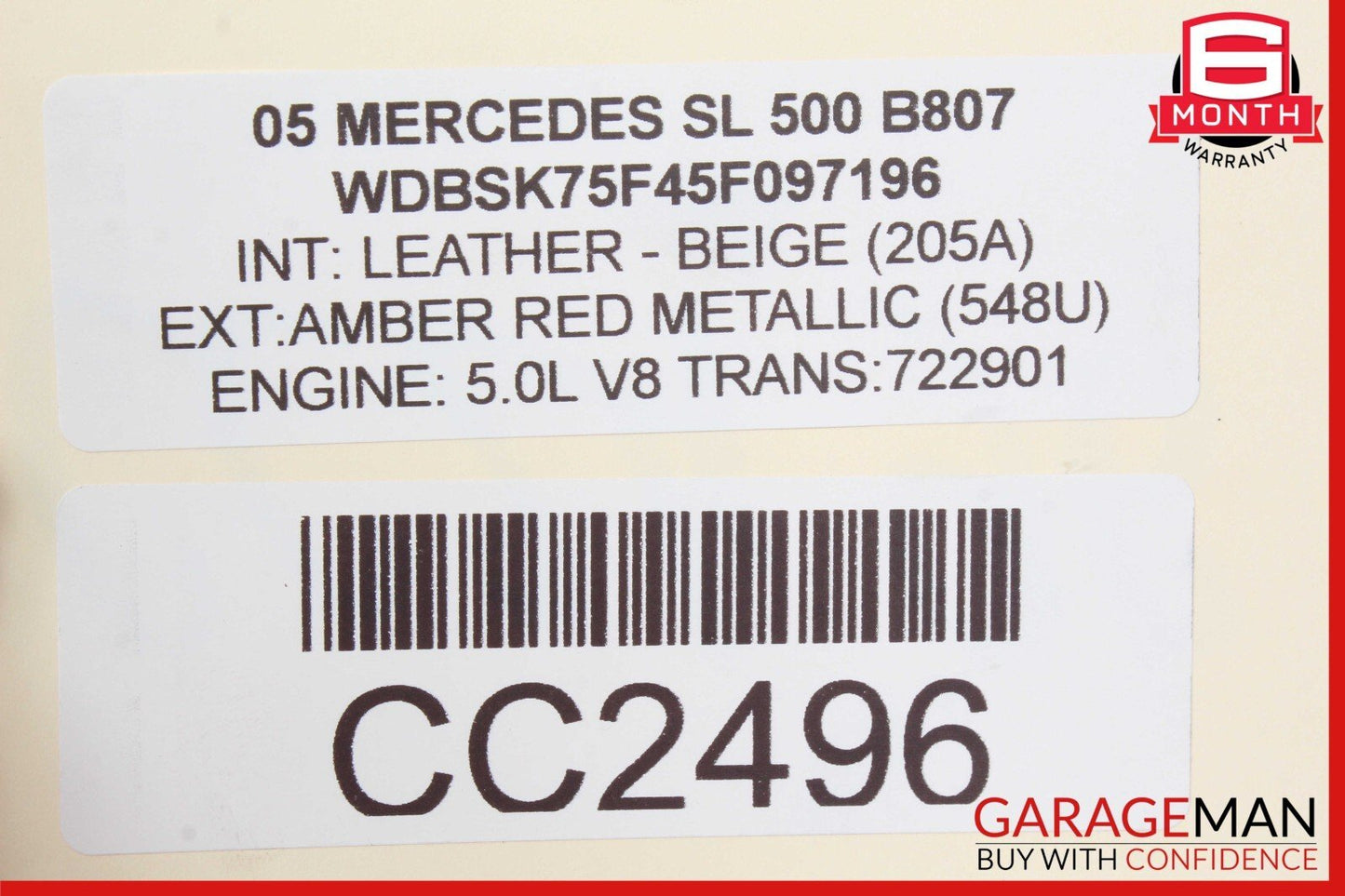 03-06 Mercedes R230 SL500 SL55 AMG Power Steering Rack And Pinion 2304600800 OEM
