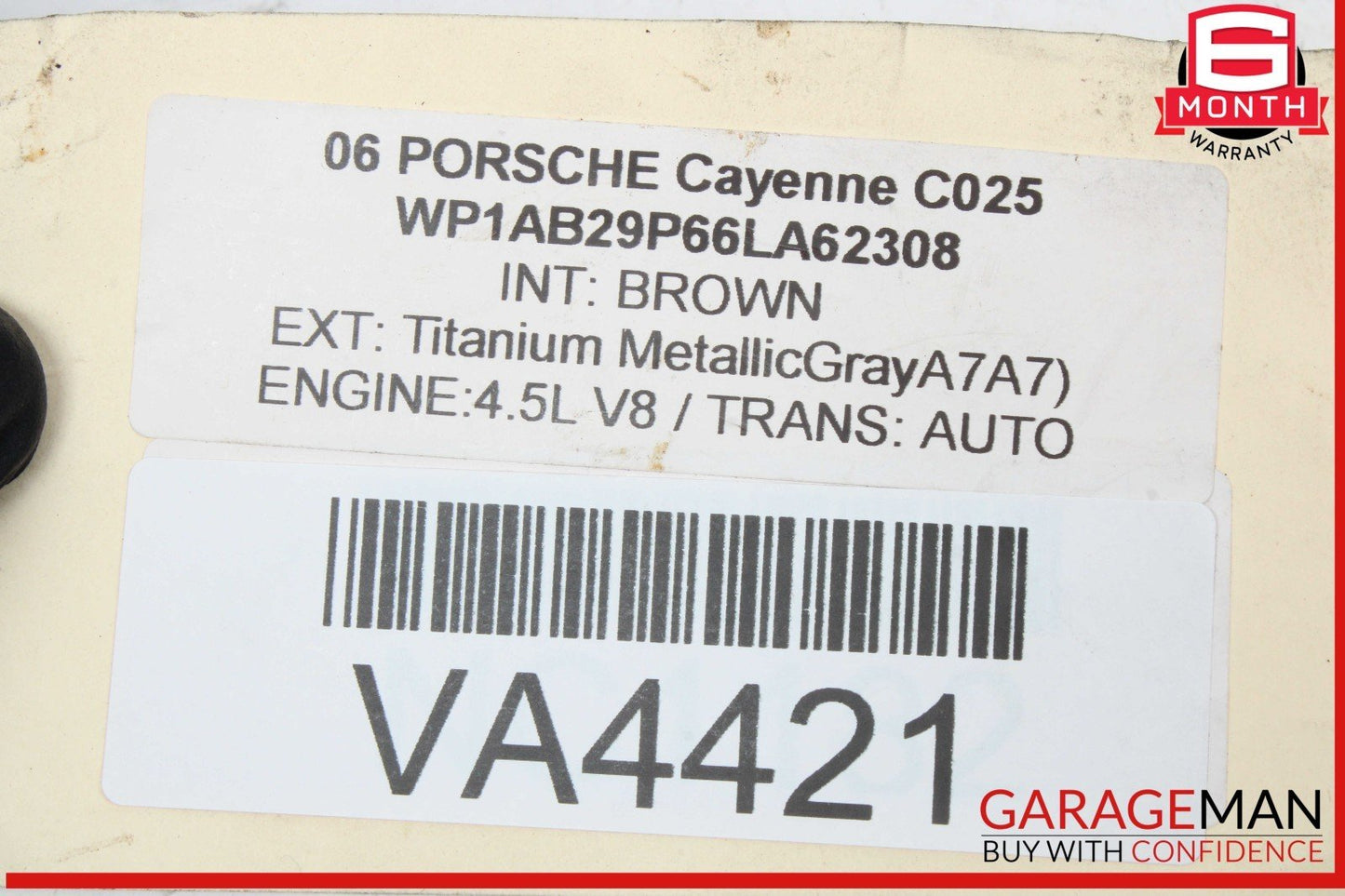 03-10 Porsche Cayenne 955 957 Front Right Side Exterior Door Handle OEM