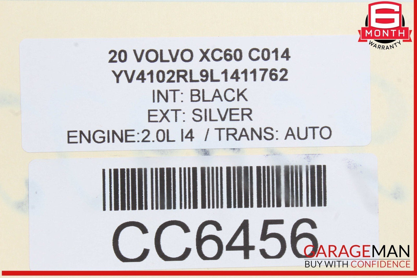 17-22 Volvo XC60 S90 V90 Rear Seat Lower Bench Cushion Cover OEM