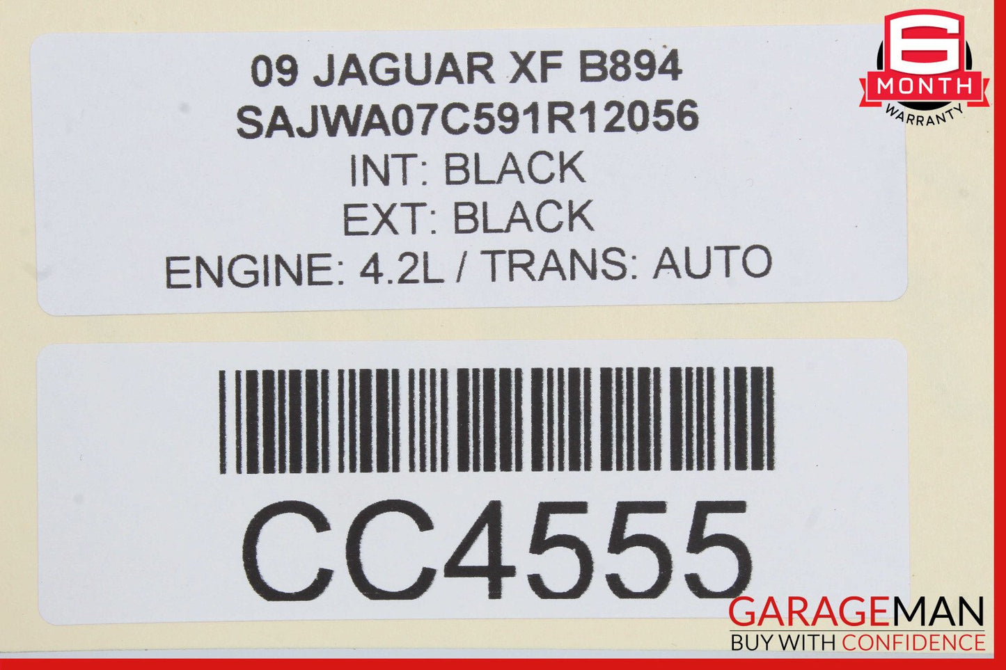 09-11 Jaguar XF Front Right Bottom Lower Seat Cushion OEM