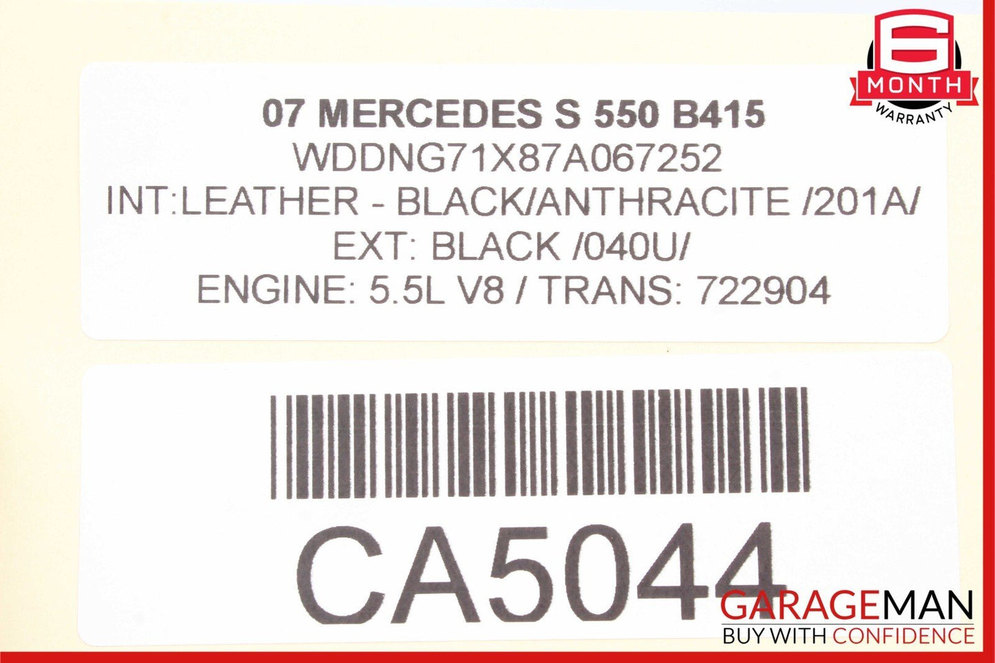 07-14 Mercedes S600 CL600 S550 Front Right RWD Wheel Spindle Knuckle Hub Bearing