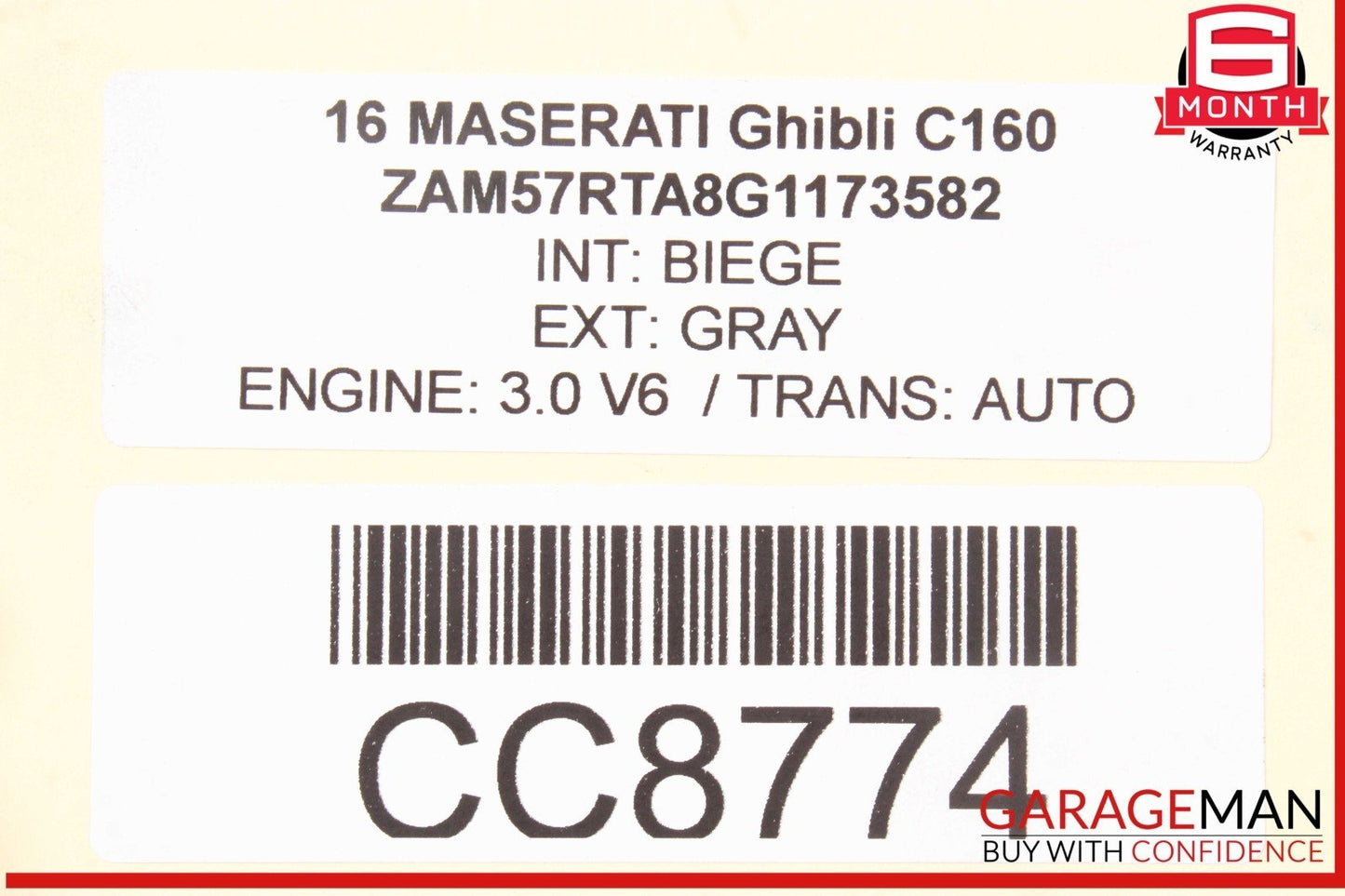 14-17 Maserati Ghibli AWD Auto Trans Automatic Transmission Assembly OEM 74k