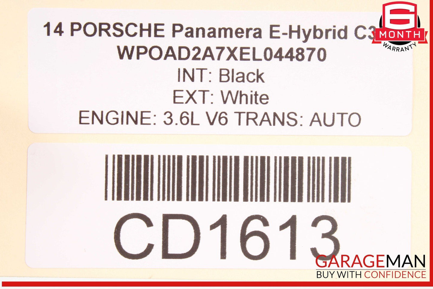 12-16 Porsche Panamera S 970 E-Hybrid Automatic Transmission Gearbox OEM 94k