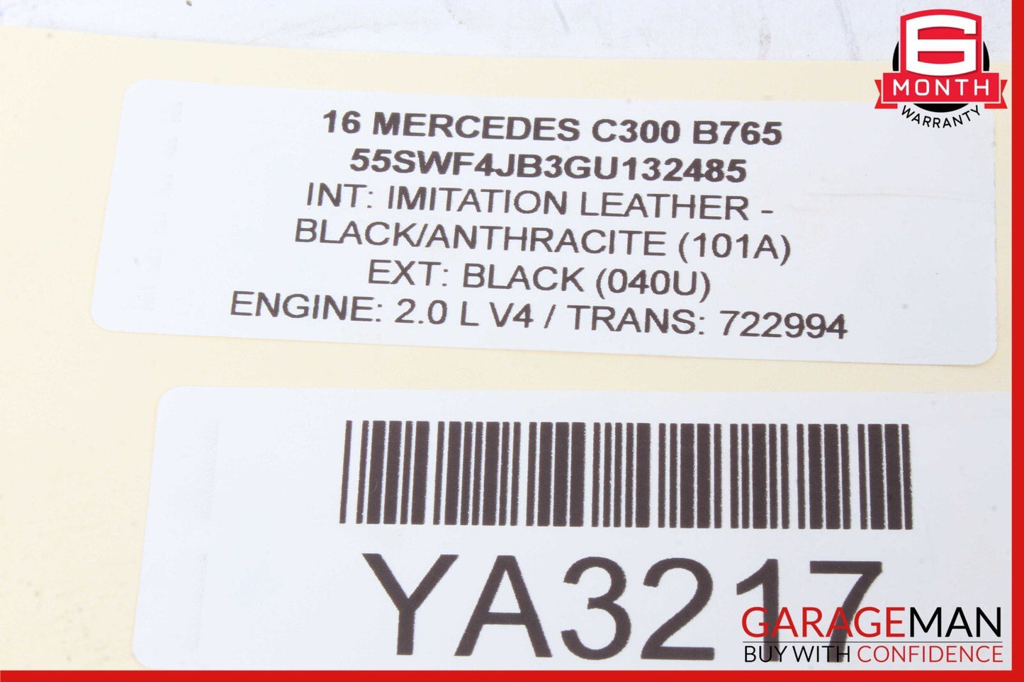 15-20 Mercedes W205 C350e Rear Right Door Lock Latch Actuator w/ Door Handle Set