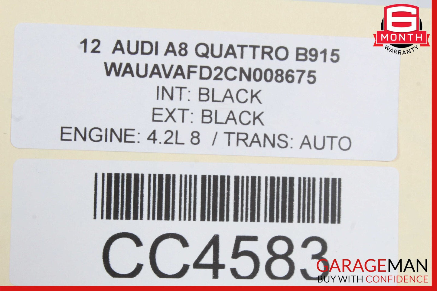 11-18 Audi A8 Dashboard Dash Board Instrument Panel Assembly OEM
