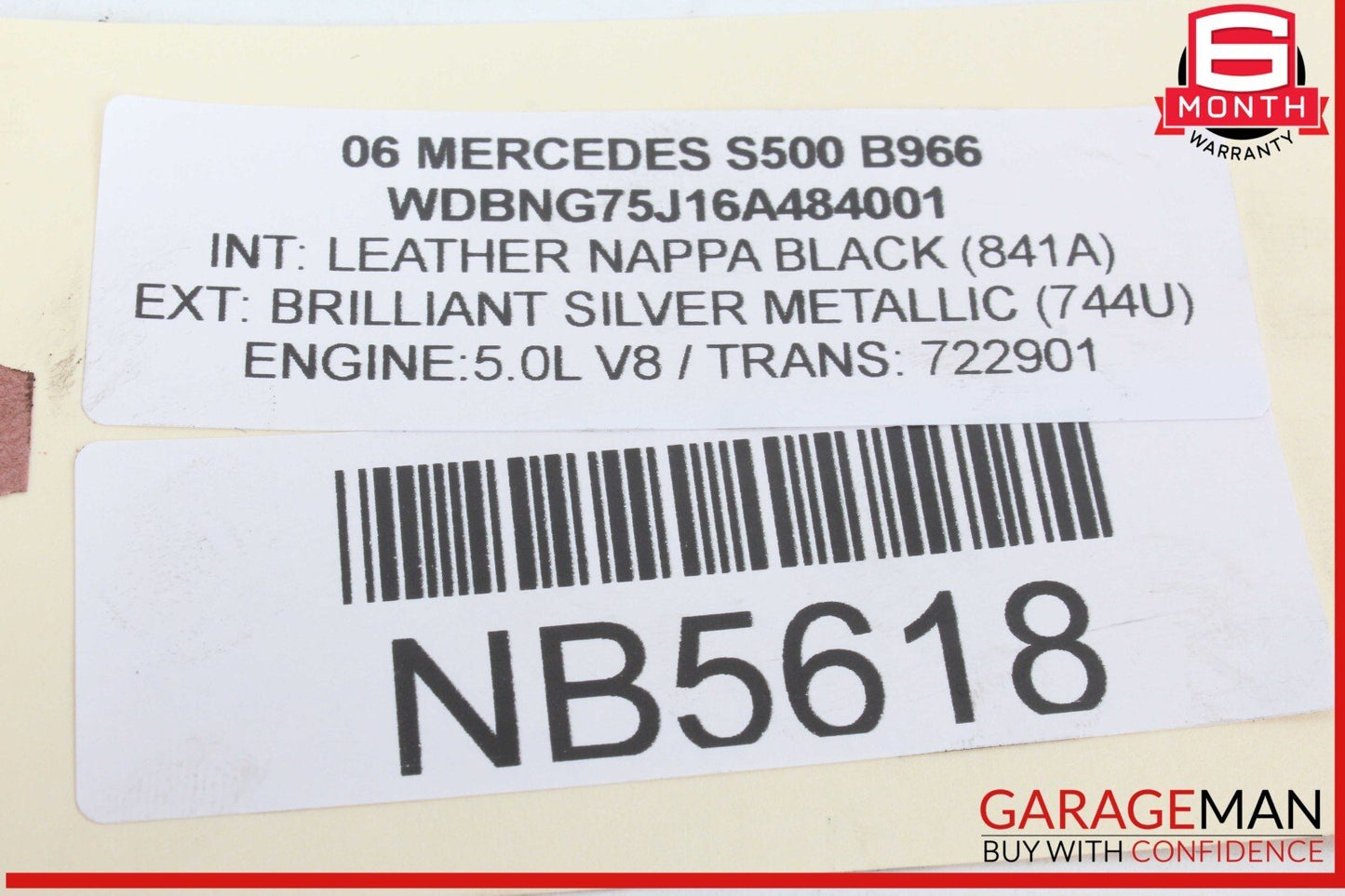 00-06 Mercedes W220 S500 SL500 E500 CL500 E430 Fuel Injector Rail Assembly OEM
