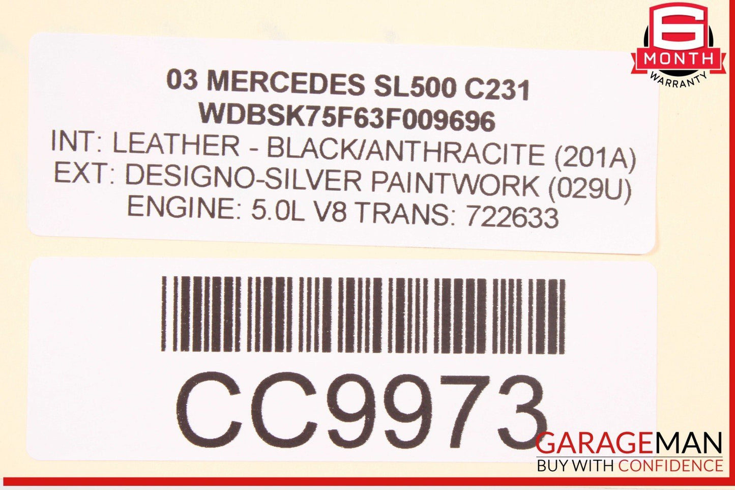 03-08 Mercedes R230 SL500 Engine Radiator A/C AC Air Condenser Oil Cooler Assy