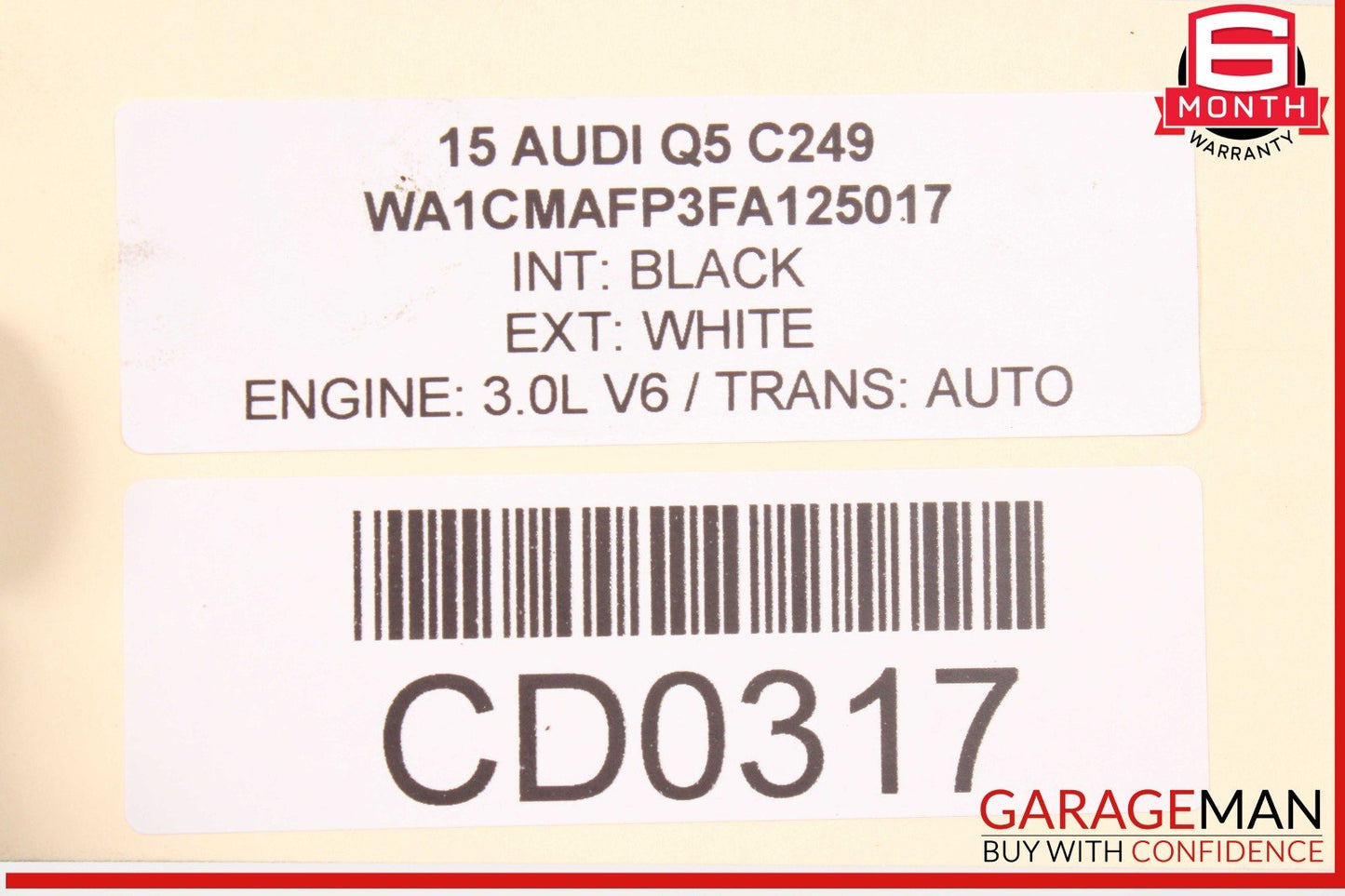 13-17 Audi Q5 Rear Diff Differential Axle Carrier Assembly OEM
