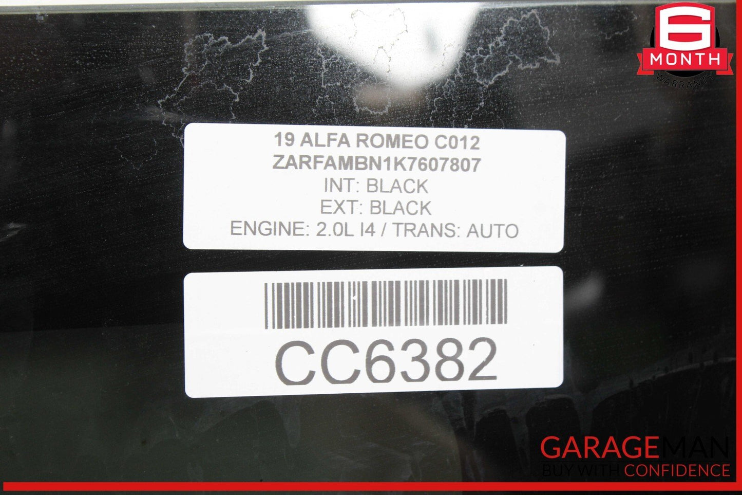 17-24 Alfa Romeo Giulia Panoramic Sunroof Sun Roof Rear Glass OEM