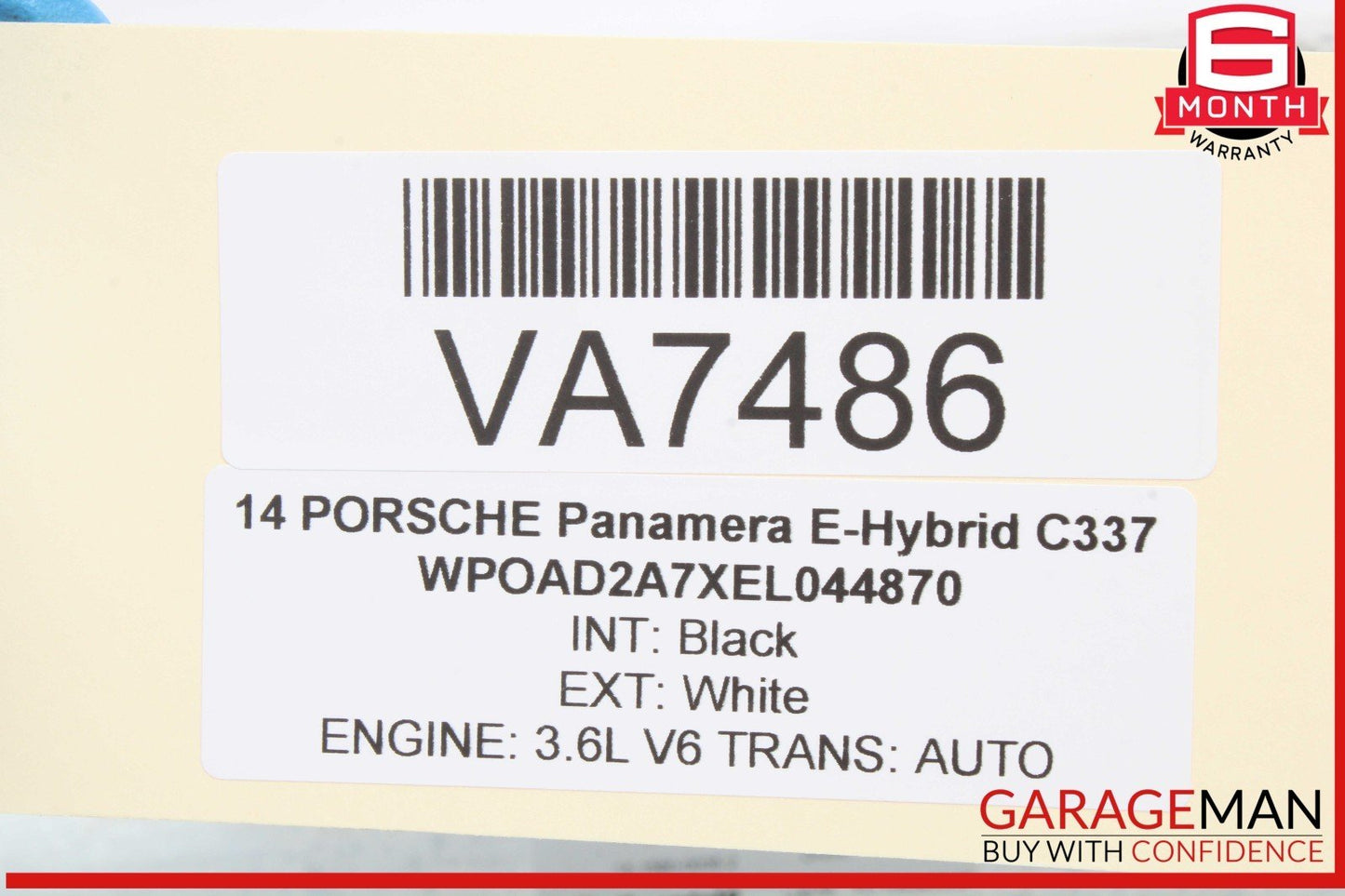 12-16 Porsche Panamera 970 E-Hybrid Air Ride Suspension Pressure Tank OEM