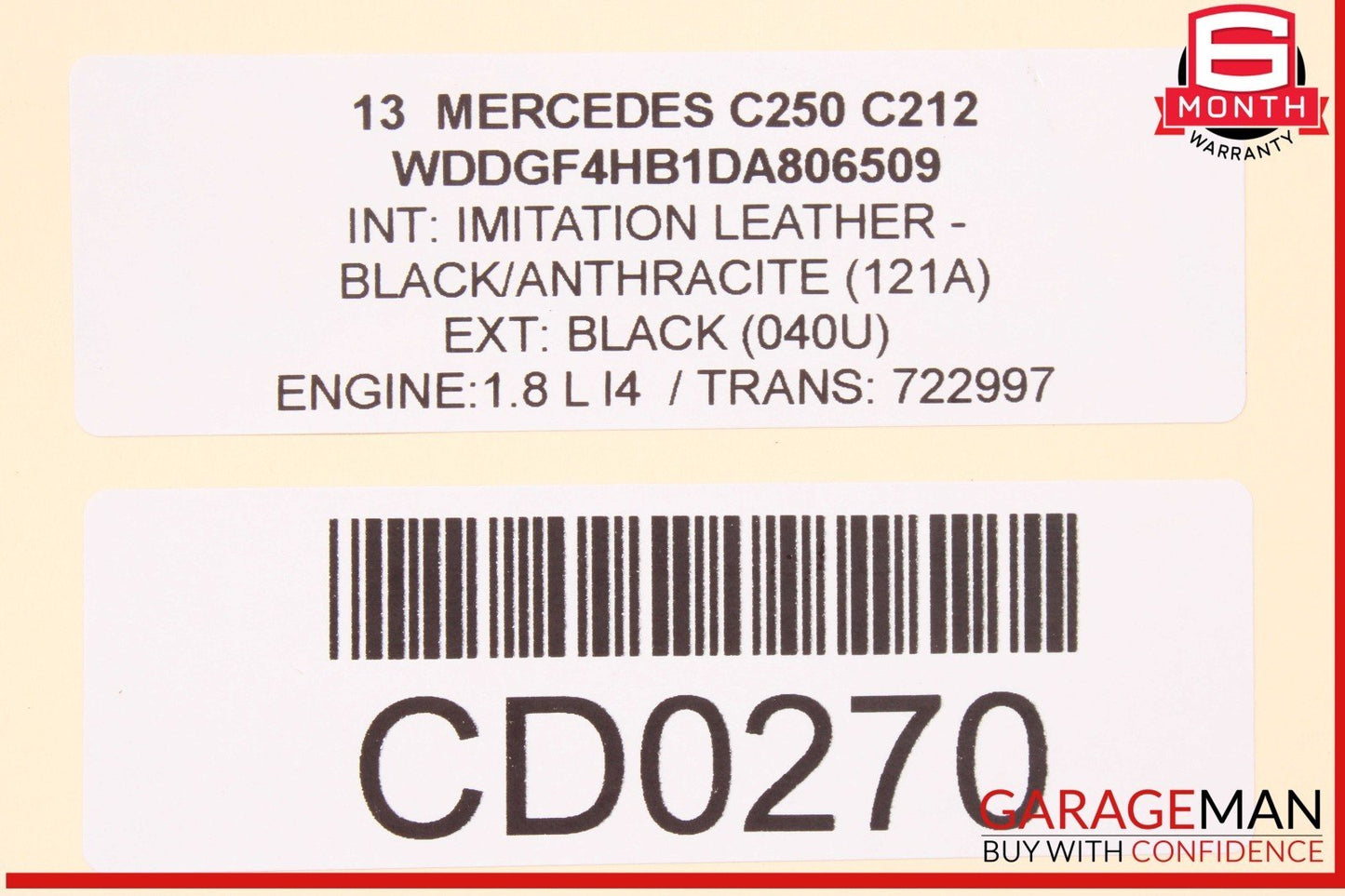 12-15 Mercedes W204 C250 M271 Engine Cooling Radiator AC Air A/C Condenser OEM