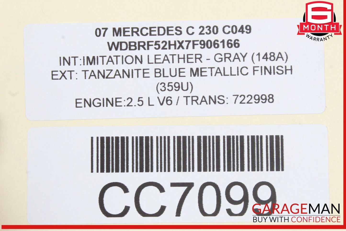 05-09 Mercedes W203 C230 C350 CLK350 Engine Radiator Cooling Fan Motor OEM