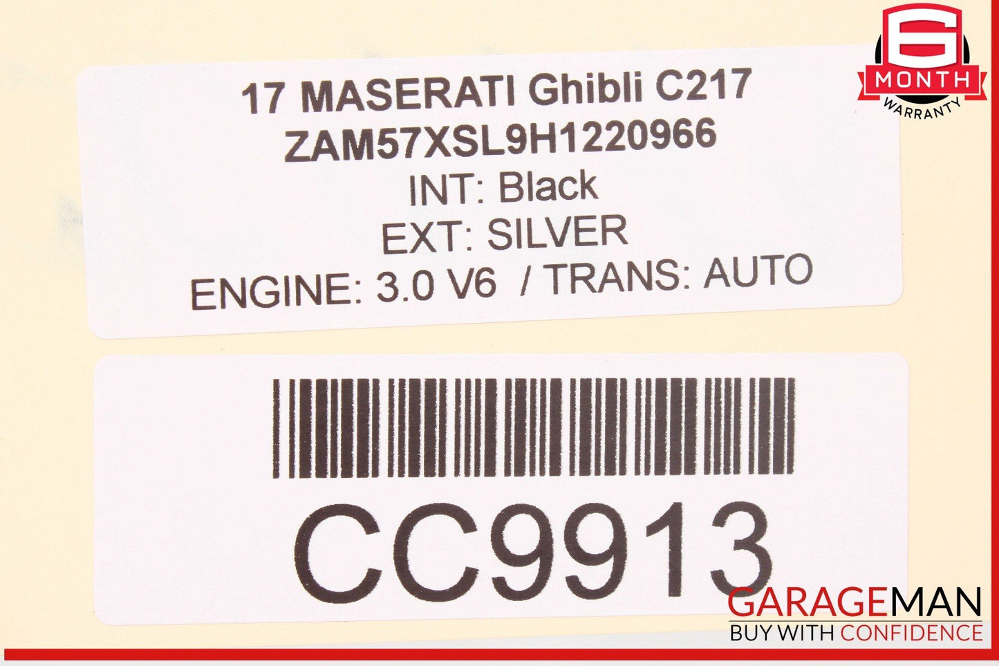 14-17 Maserati Ghibli M157 Front Right Side Lower Bottom Seat Cushion OEM