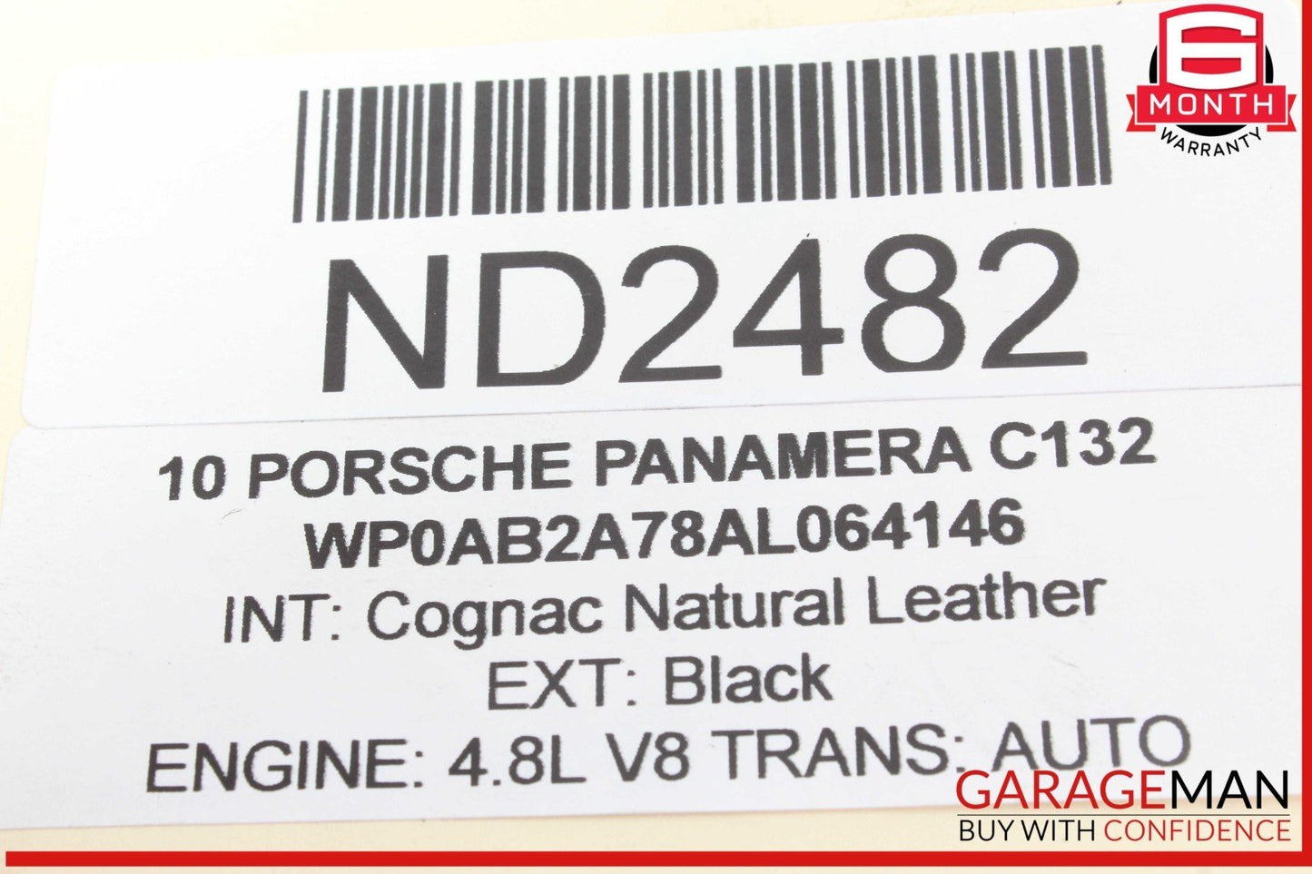 10-16 Porsche Panamera 970 Cayenne 958 4.8L Engine Lower Timing Cover Chain OEM