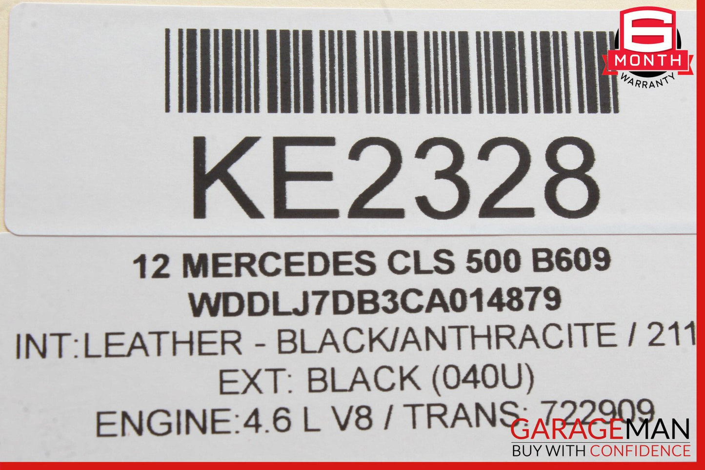 12-18 Mercedes W218 CLS550 4.6L Left Exhaust Pipe Adapter 2781400908 OEM