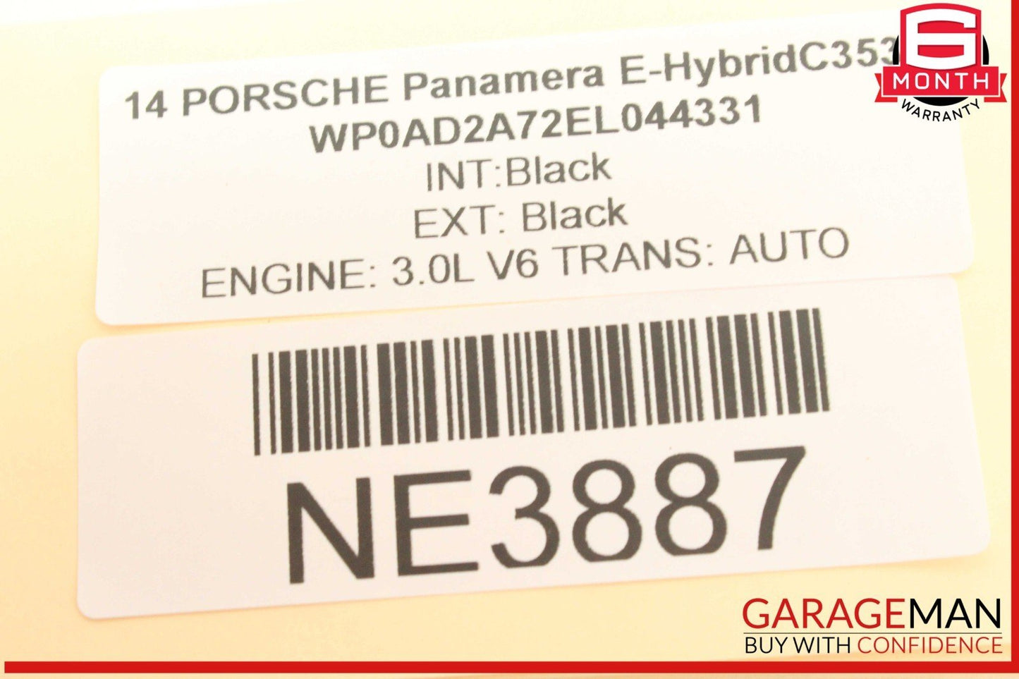10-16 Porsche Panamera 970 E-Hybrid Rear Console Cupholder Trim Carbon Fiber OEM