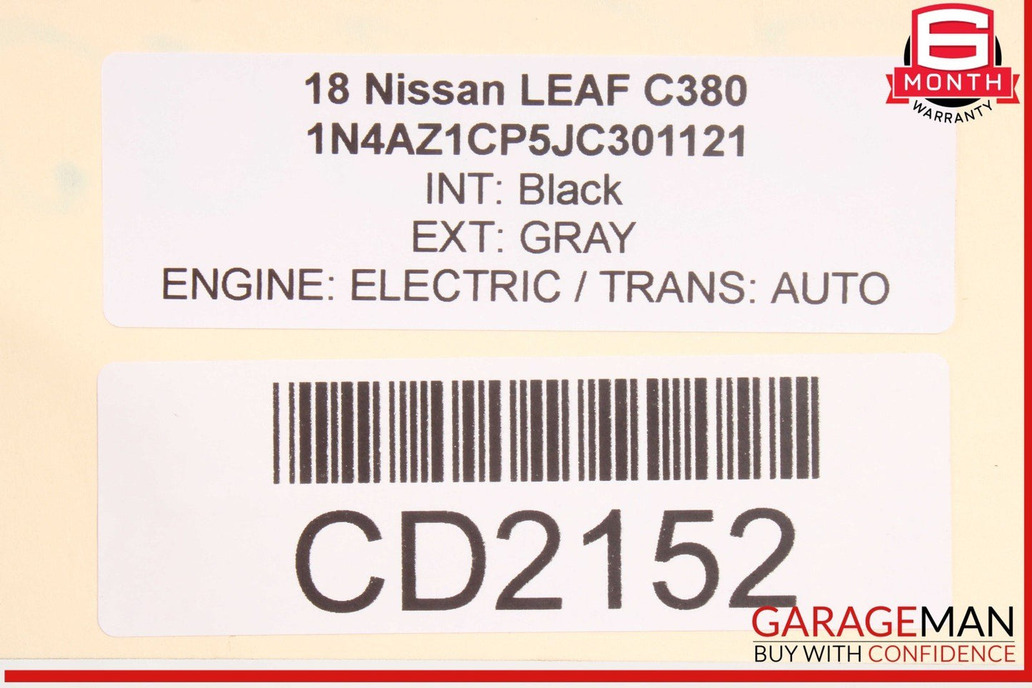 18-25 Nissan Leaf Front Right Passenger Side Interior Door Panel Trim OEM