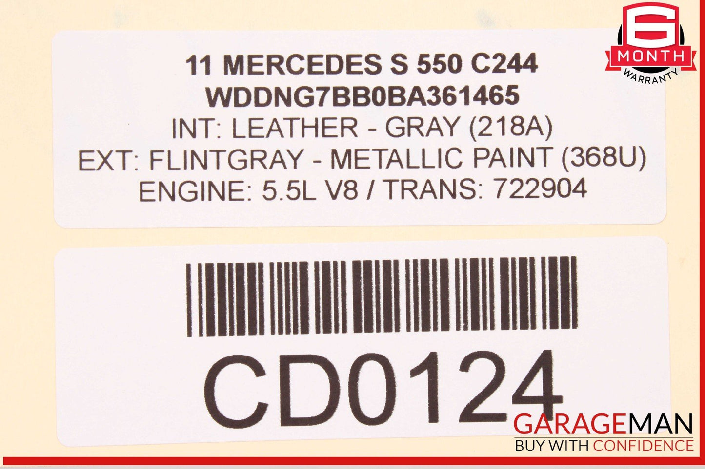 10-13 Mercedes W221 S550 S400 Front Right Seat Cushion Bottom Lower OEM
