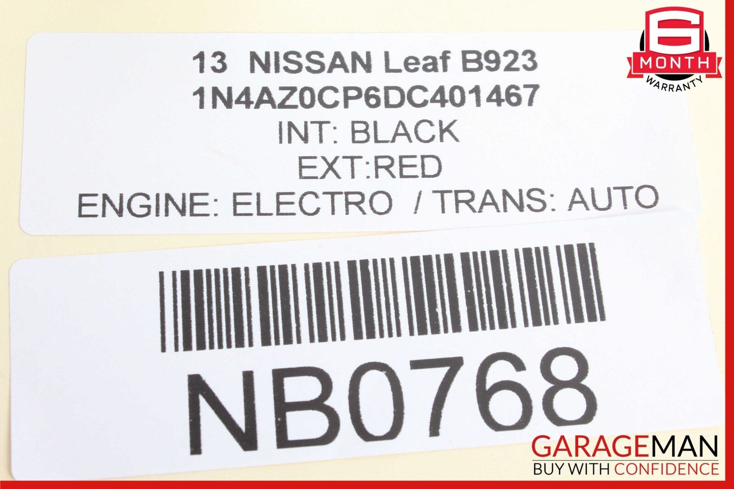 11-23 Nissan Leaf Rear Left & Right Side Brake Caliper Set of 2 Pc OEM